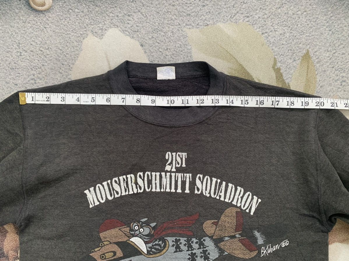 CCP (Crazy Character Print) Vtg Crazy Shirt Sweatshirt 21st Mouserschmitt Squadron Size US S / EU 44-46 / 1 - 14 Thumbnail