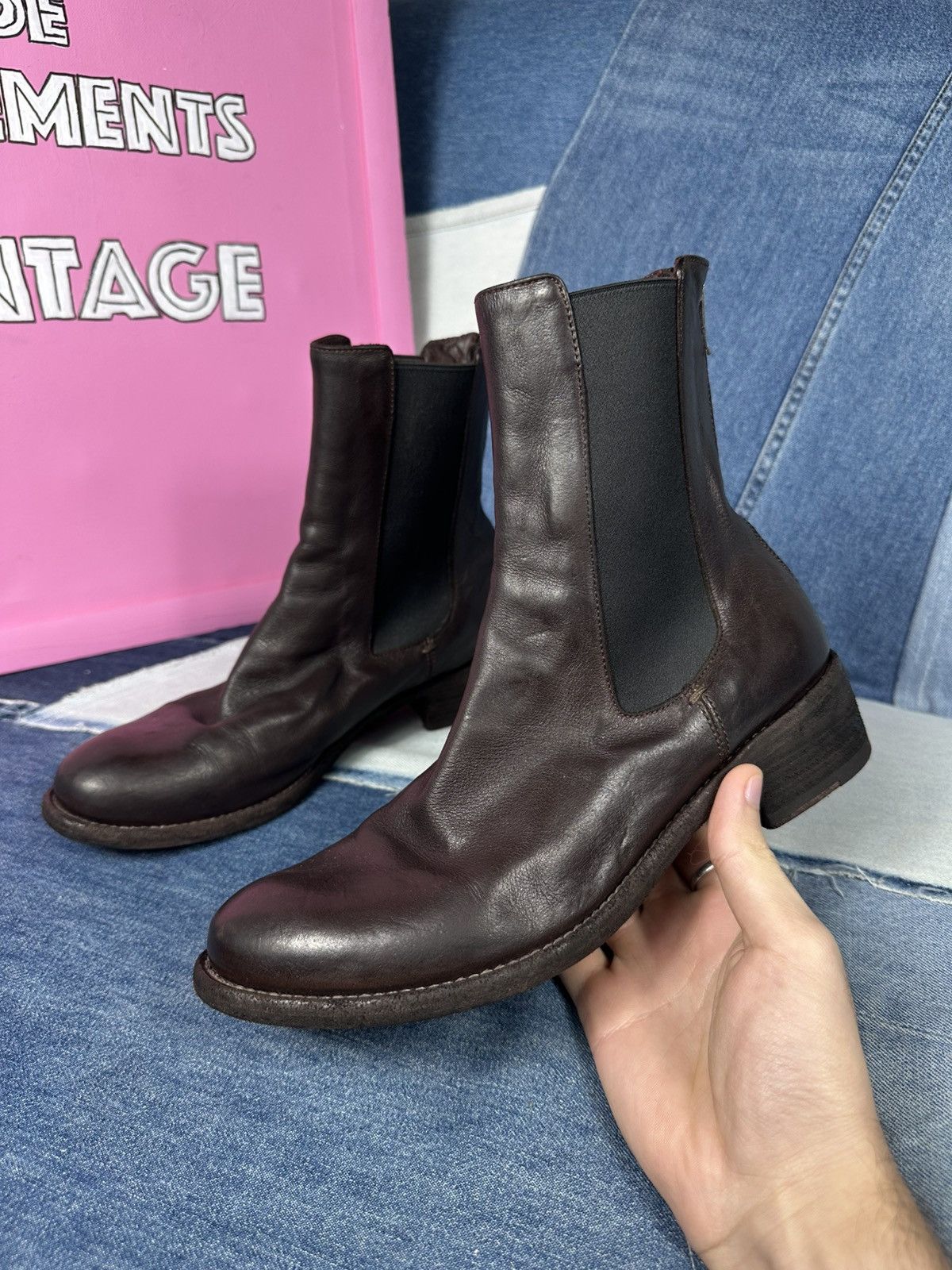Officine Creative Officine Creative Chelsea Ankle Boots Brown Leather Zip Size US 7 / IT 37 - 10 Thumbnail