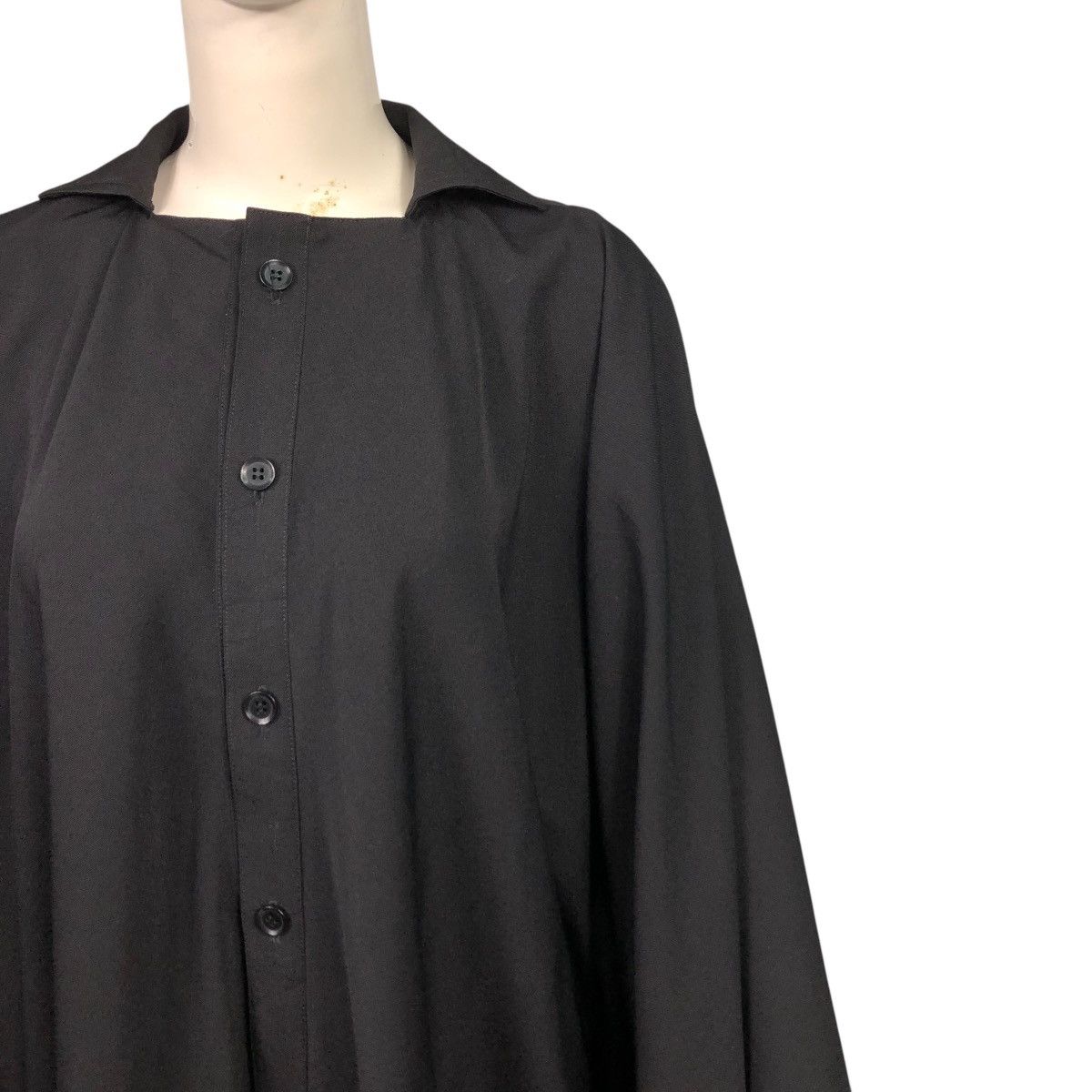 Yohji Yamamoto 🔥RICH BLACK VINTAGE YOHJI YAMAMOTO OVERSIZE JACKET RUNWAY Size US L / EU 52-54 / 3 - 7 Thumbnail