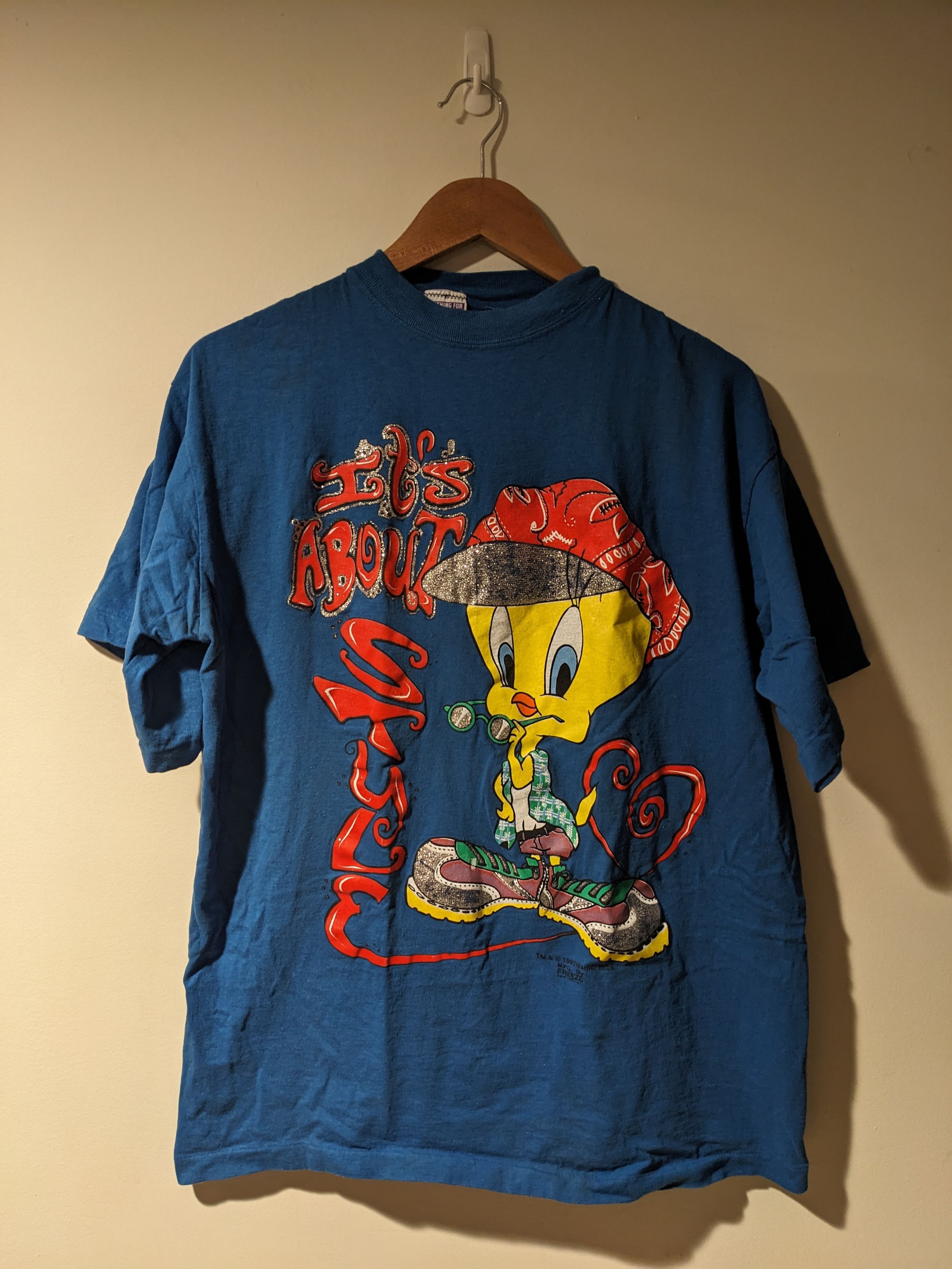 Cartoon Network × Vintage Vintage 1995 Looney Tunes Tweety Bird Cartoon T-Shirt Size US XL / EU 56 / 4 - 1 Thumbnail