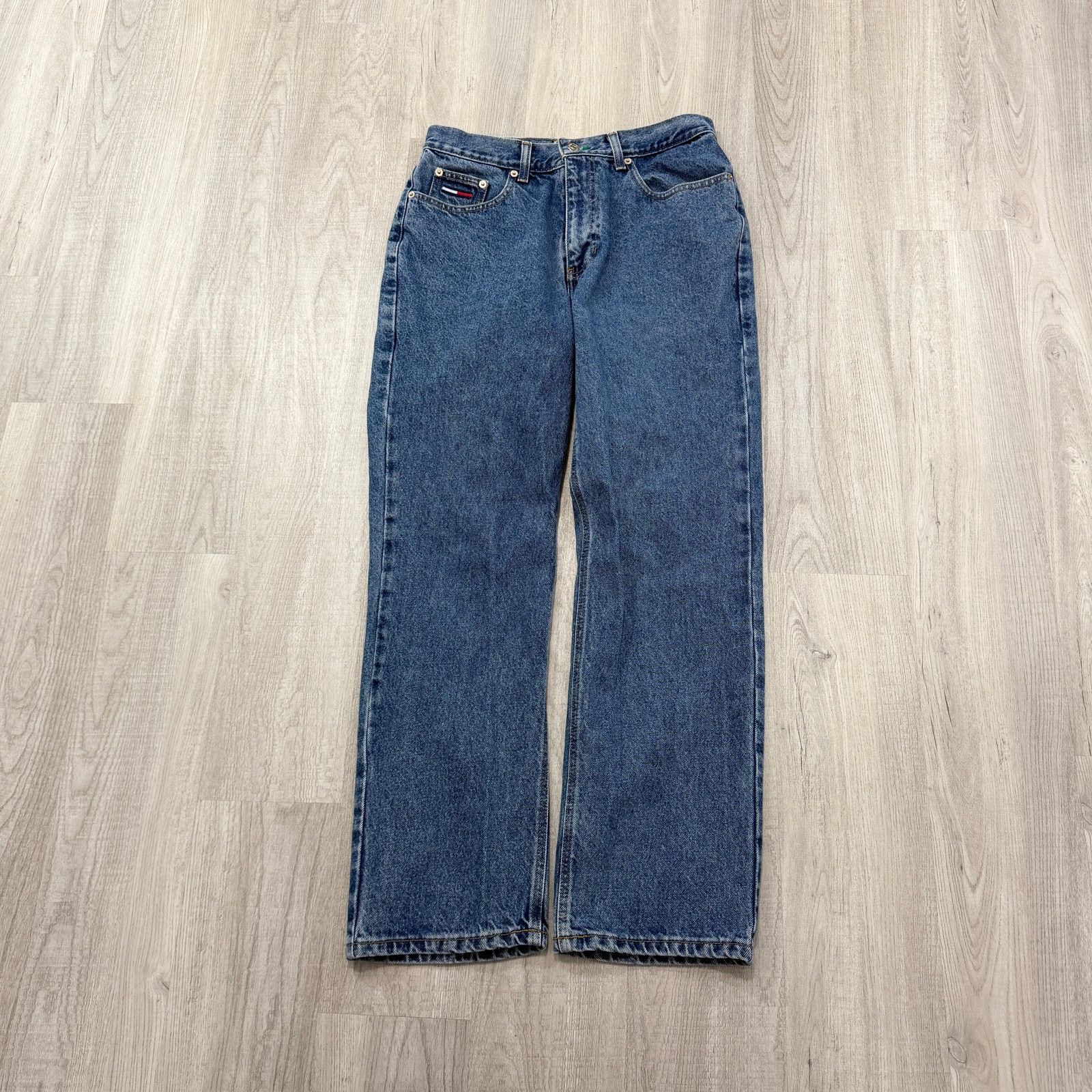 Tommy Hilfiger Vintage Tommy Hilfiger Jeans Men's 31x30 Blue 90s Denim Size US 31 - 1 Thumbnail