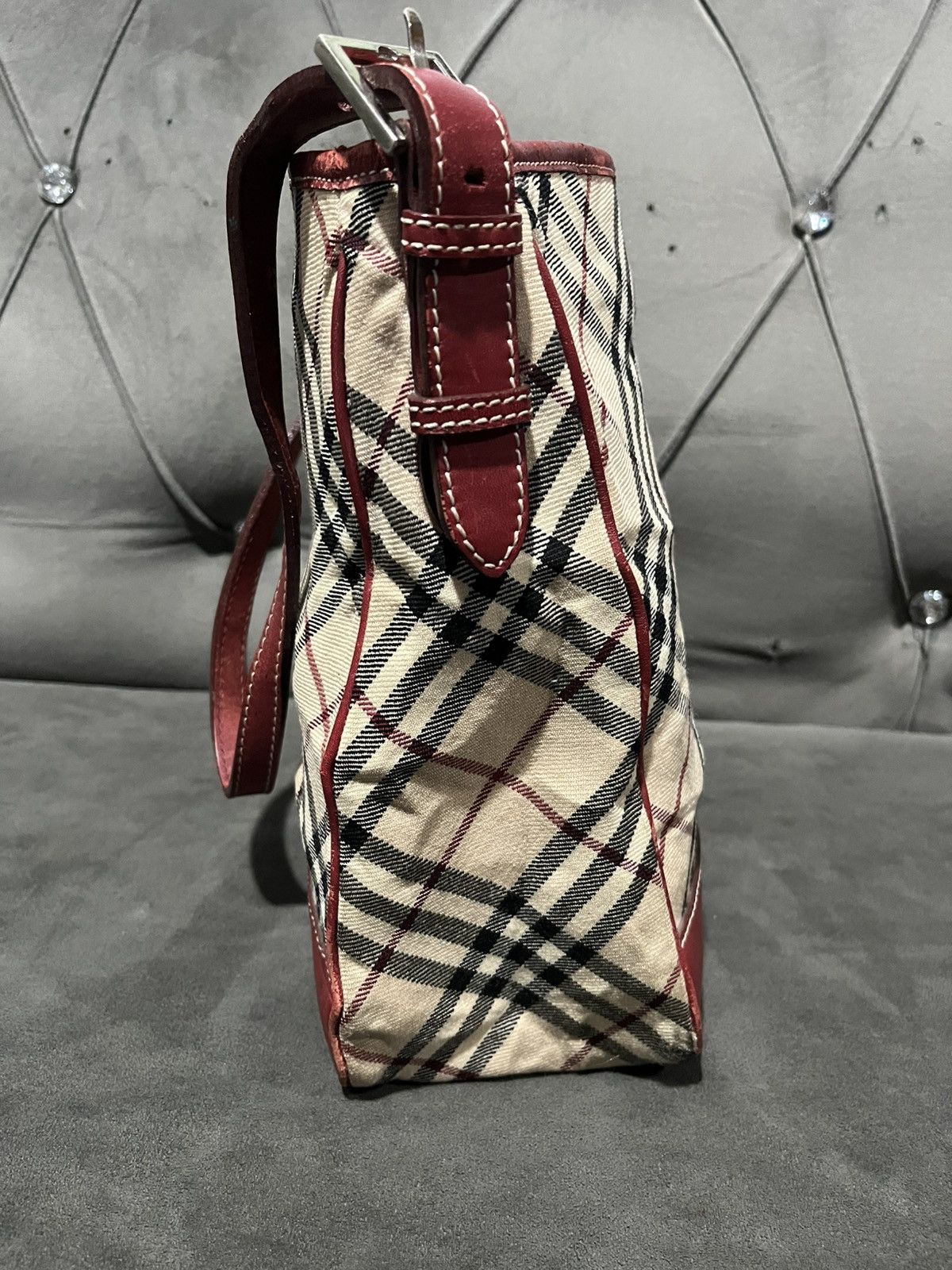 Burberry Auth BURBERRY Nova Check Blue Label Shoulder Bag Canvas Size ONE SIZE - 10 Thumbnail