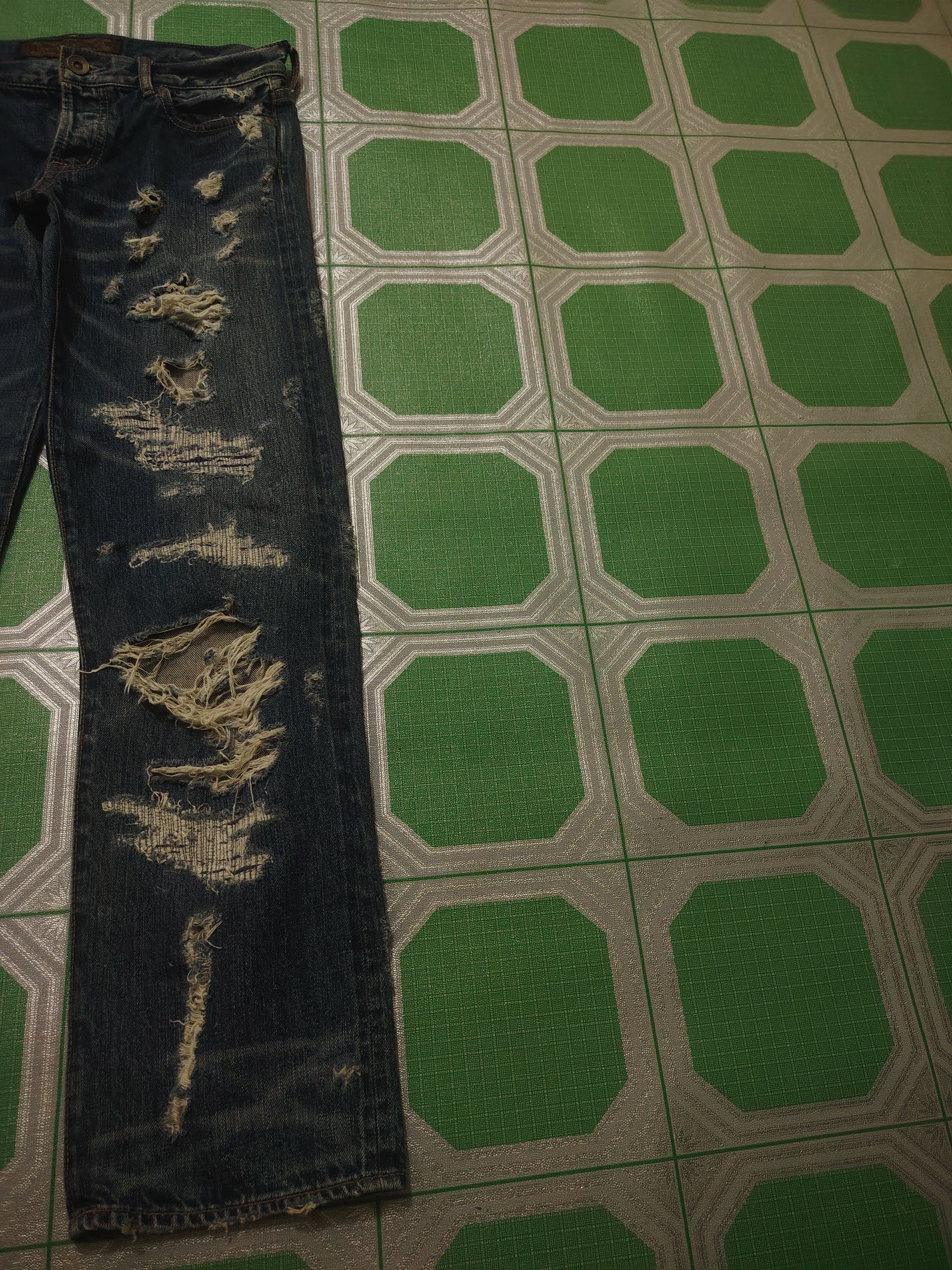 GOA Rare!!! Genuine Vintage Goa Distressed Jeans Selvedge denim Size US 30 / EU 46 - 3 Thumbnail