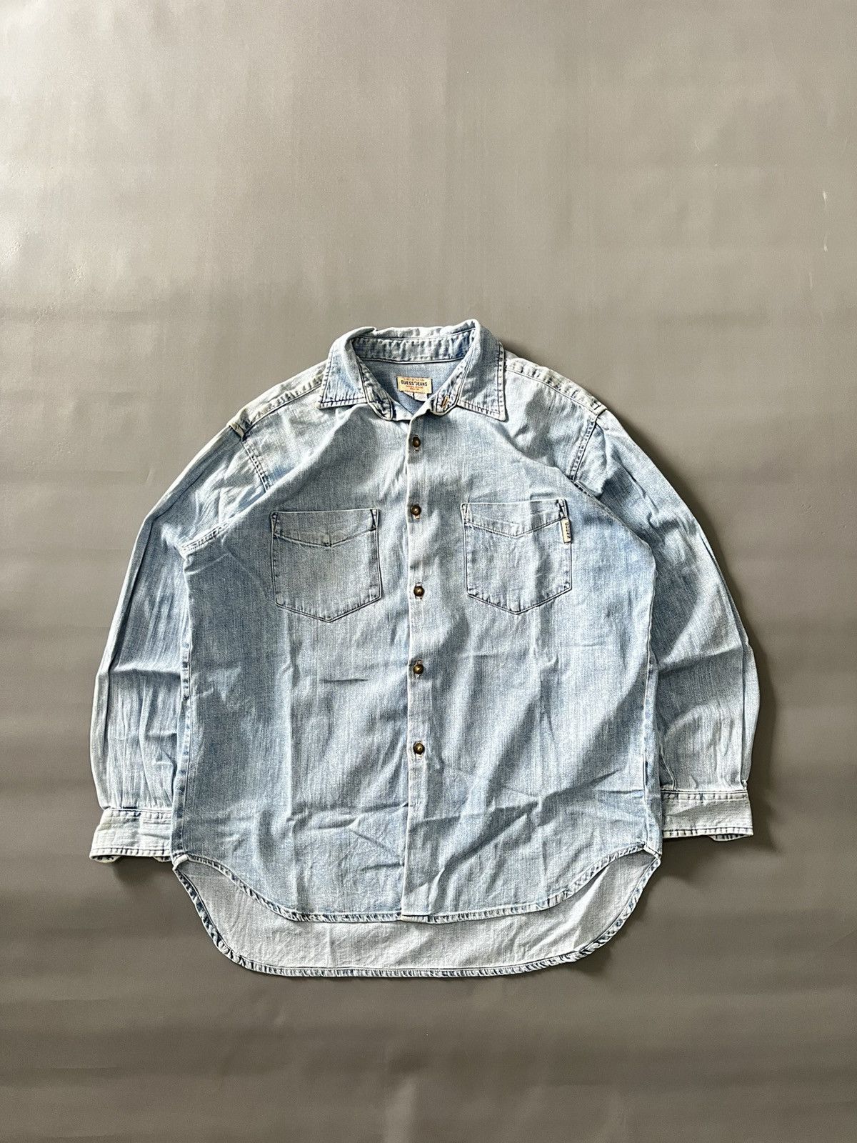 Guess ❌SOLDOUT❌Rare Vintage 80’s Gues USA Longslevee Shirt Size US M / EU 48-50 / 2 - 1 Thumbnail