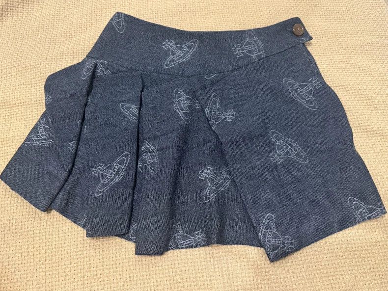 Vivienne Westwood Vivienne Westwood size3 Full-print jeans skirt Size 28" / US 6 / IT 42 - 1 Thumbnail