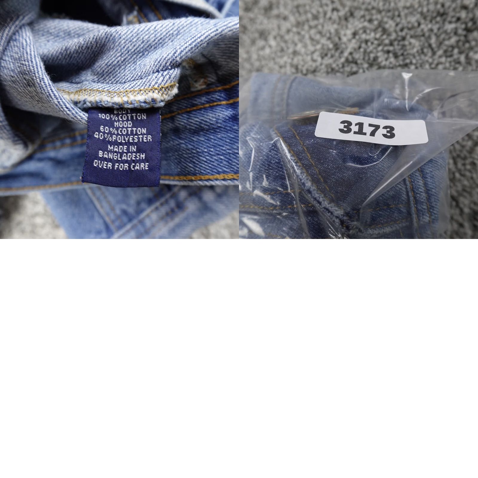Denime Amethyst Jacket Womens M Blue Denim Faded Distressed Patchwork Biker Shirt Size 32" / US 10 / IT 46 - 9 Thumbnail
