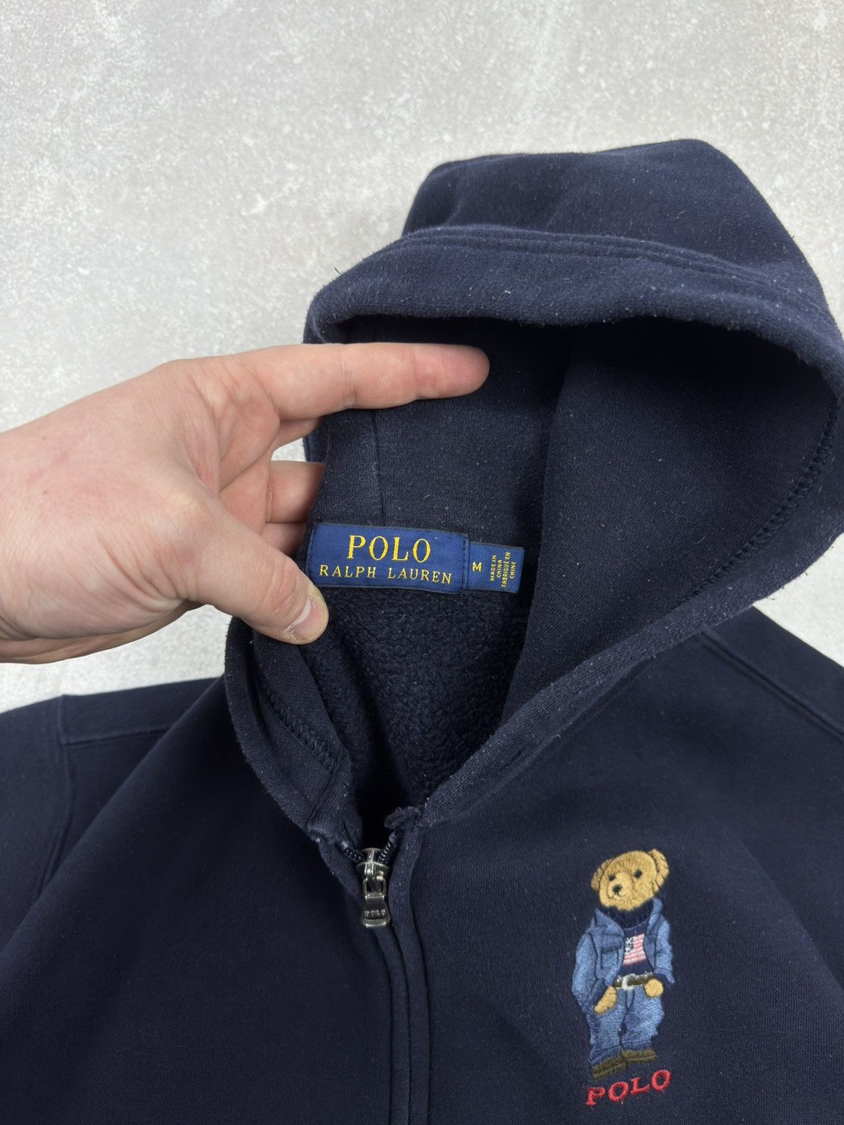 Polo Ralph Lauren Polo Ralph Lauren Polo Bear Fleece Blue Zip Hoodie Size US M / EU 48-50 / 2 - 5 Thumbnail