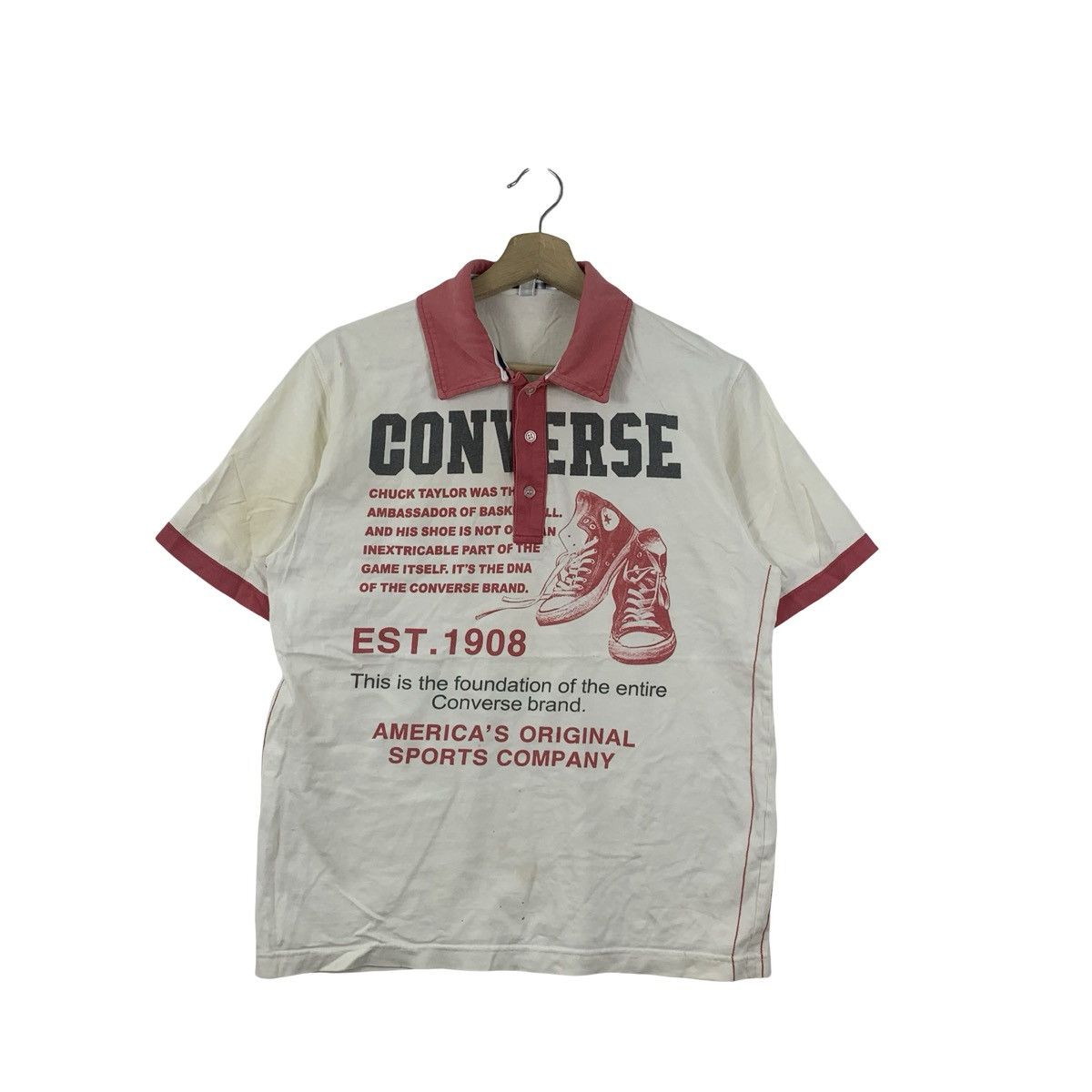 Converse Vintage CONVERSE ALL STAR Chuck Taylor Polo Tee Shirt Size US S / EU 44-46 / 1 - 3 Thumbnail