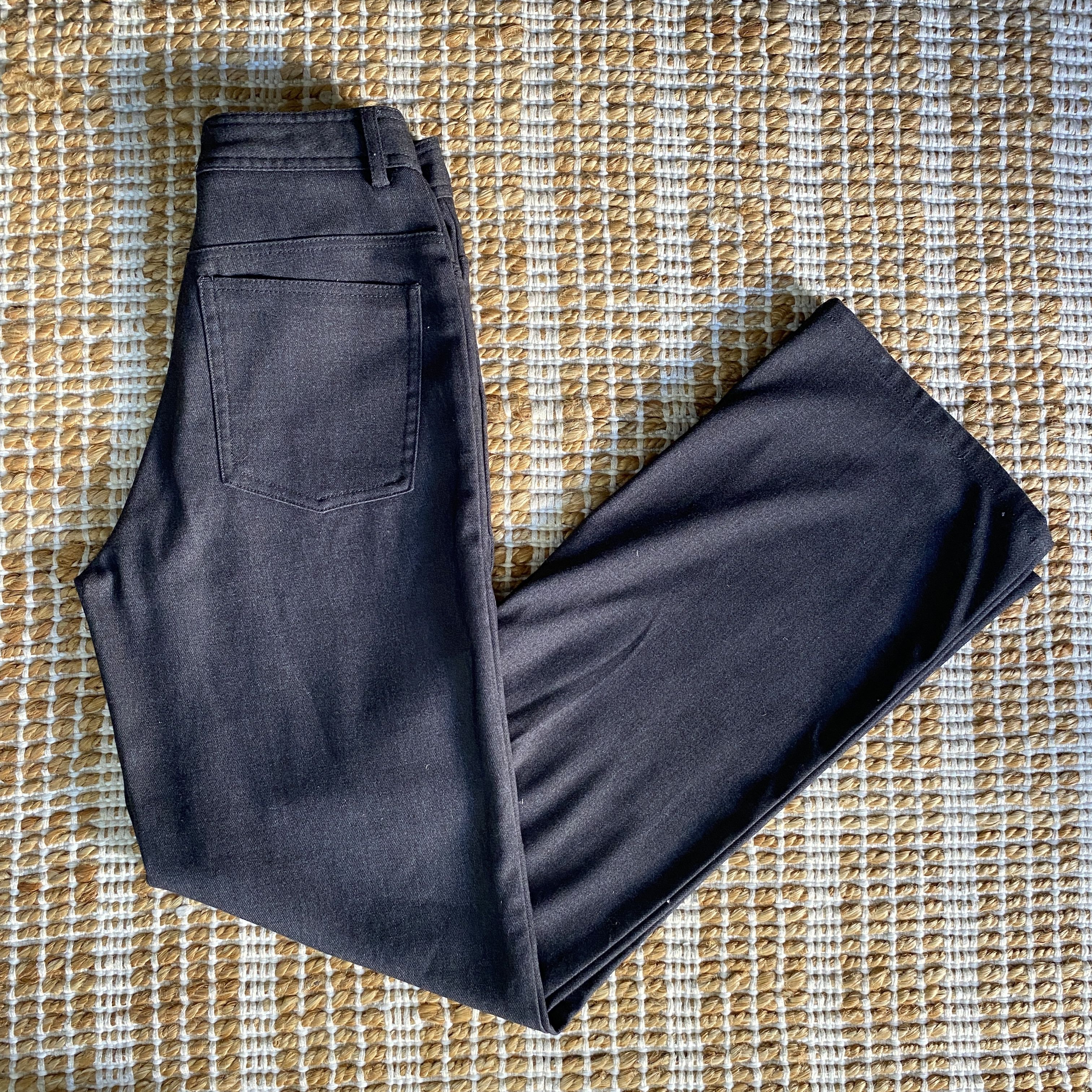 Mango Mango Charcoal Grey High Waisted Wide Leg Tailored Pants Size 26" / US 2 / IT 38 - 15 Thumbnail