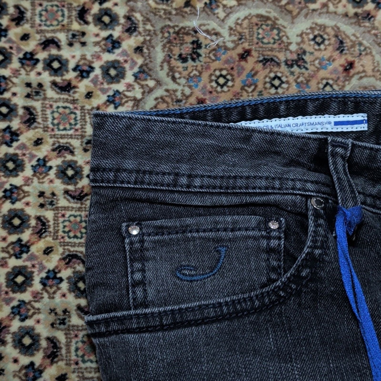 Jacob Cohen Jacob Cohen Men's Dark Gray Slim Jeans Size 30 Size US 30 / EU 46 - 5 Thumbnail