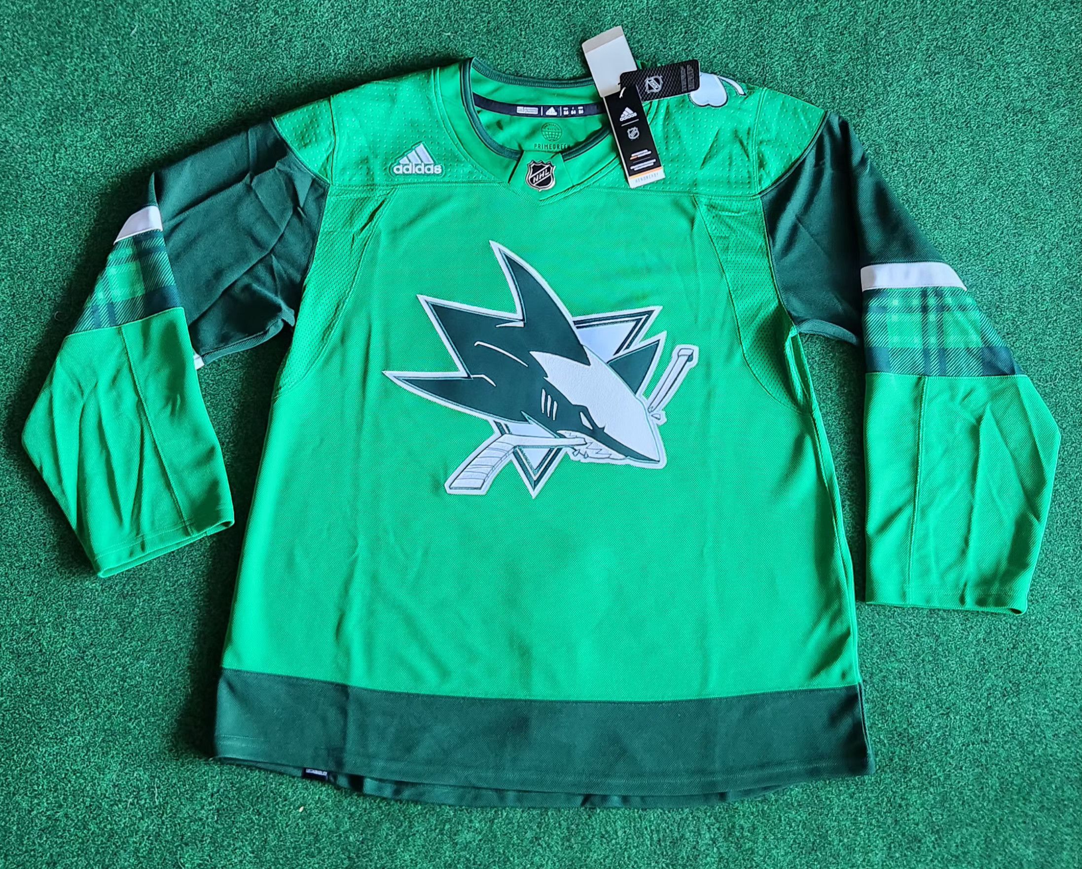 Adidas Adidas San Jose Sharks St. Patrick's Day Men Size 54 Size US XXL / EU 58 / 5 - 1 Thumbnail