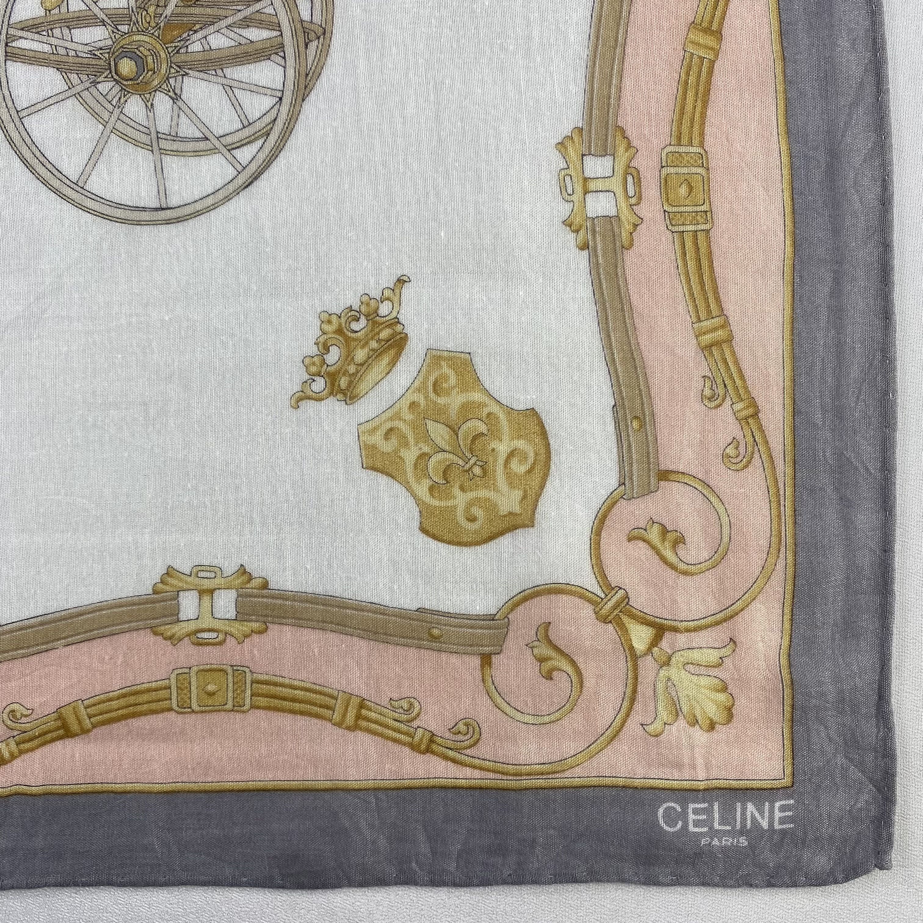 Celine × Vintage Celine Handkerchief / Neckerchief / Bandana-P1057 Size ONE SIZE - 3 Thumbnail