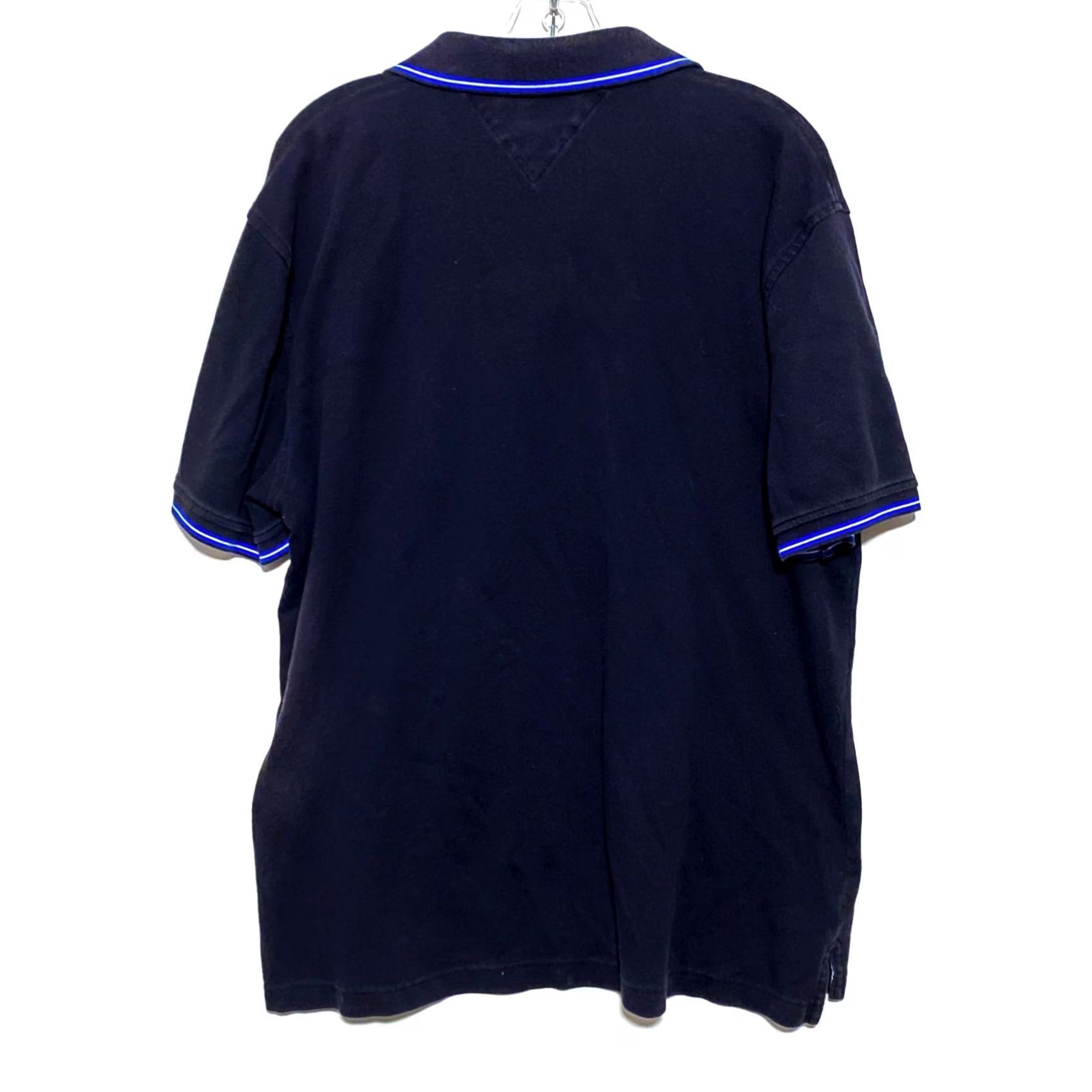 Tommy Hilfiger Tommy Hilfiger Custom Fit Pocket Sewn Logo Polo Shirt Mens XL Preppy Classic Y2K Polo Mens XL Black Size US XL / EU 56 / 4 - 3 Thumbnail