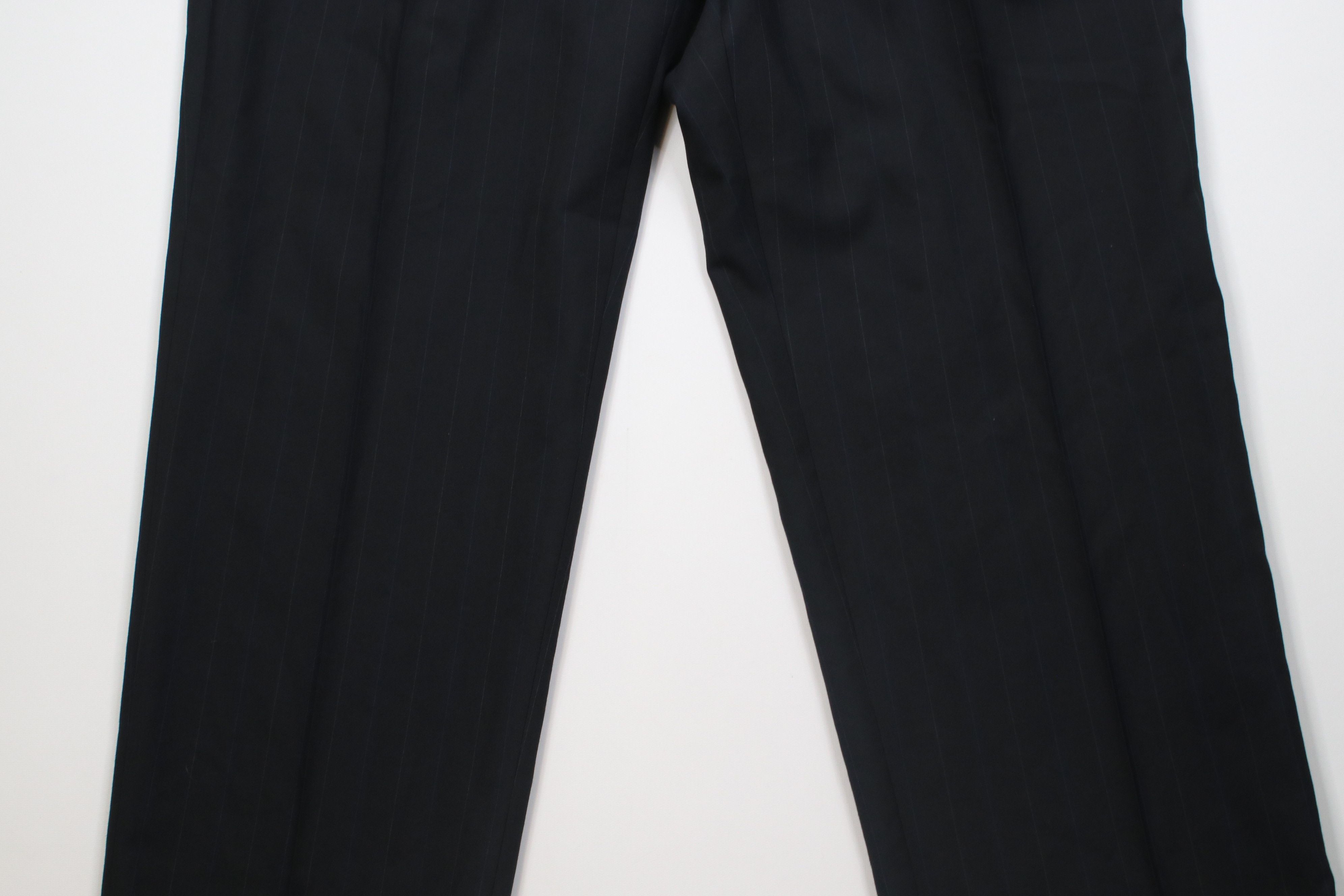 Vintage Vintage 90s Streetwear Knit Wide Leg Chino Pants Black Size US 42 / EU 58 - 3 Thumbnail