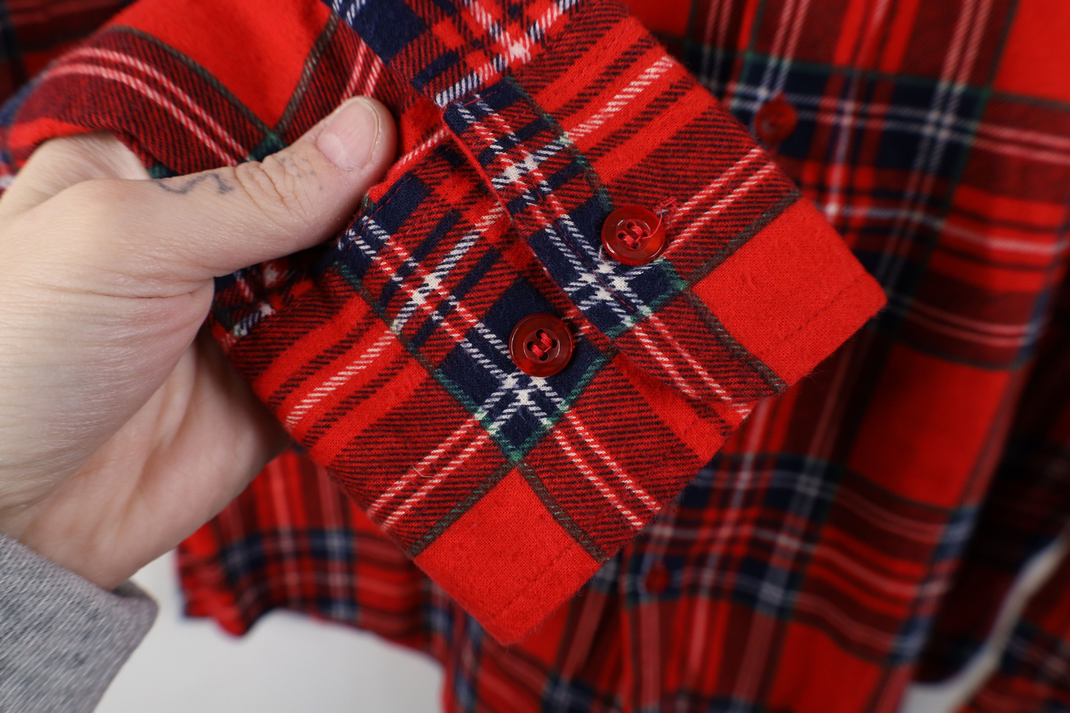 Vintage Vintage 70s Streetwear Flannel Collared Button Shirt Plaid Size US M / EU 48-50 / 2 - 6 Thumbnail