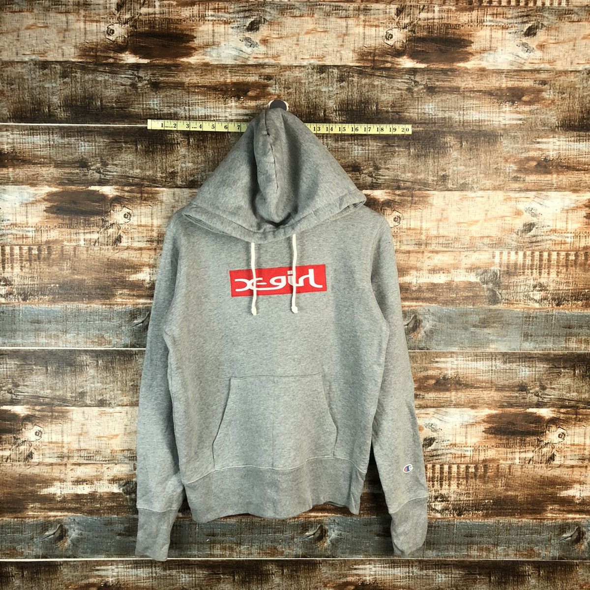 Champion Champion X XGirl vintage Grey Hoodie #A1913 Size US M / EU 48-50 / 2 - 1 Thumbnail