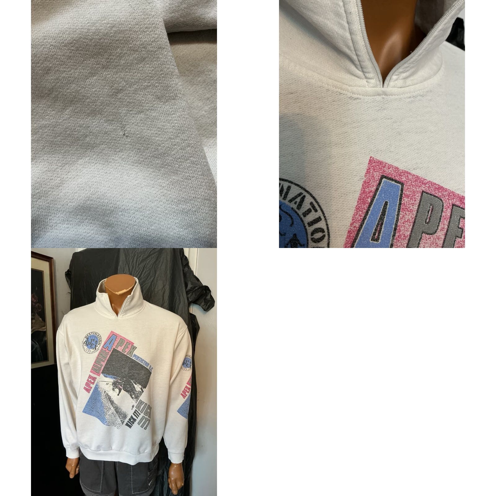 Vintage VINTAGE Island Surf Sweatshirt 90s Mountain Pullover XL White Men Size US XL / EU 56 / 4 - 9 Thumbnail