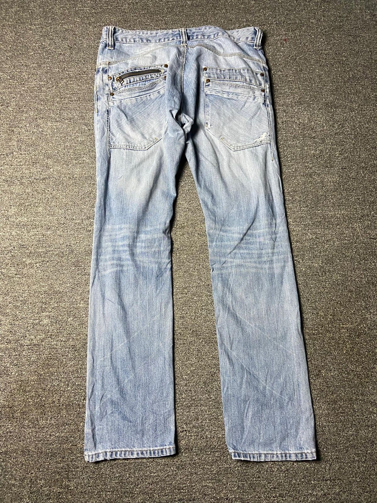 Japanese Brand Roots Three Style Distressed Denim Jeans (162) Size US 34 / EU 50 - 2 Thumbnail