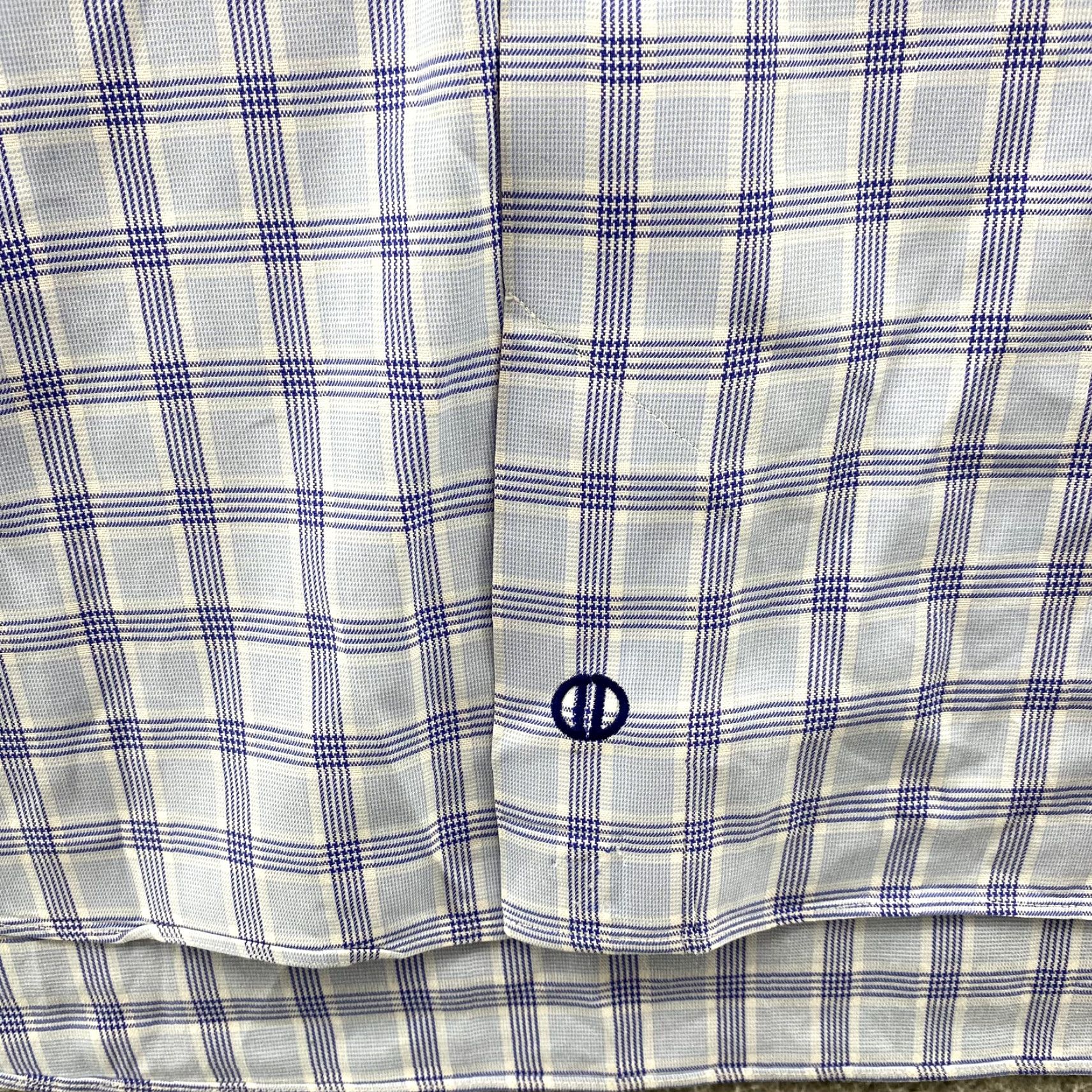 David Donahue David Donahue Dress Shirt Men's 16 34/35 Blue Plaid Office Preppy Normcore Corp Shirt Mens Size 34/35 Blue Plaid Dress Shirt (Regular) Size 34R - 3 Thumbnail