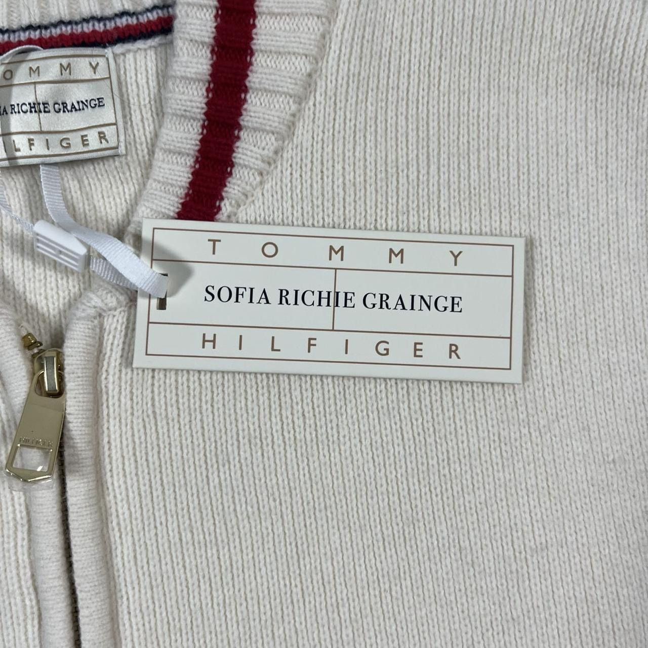 Tommy Hilfiger The Sofia Capsule Wool Blend Bomber Jacket Size M / US 6-8 / IT 42-44 - 4 Thumbnail