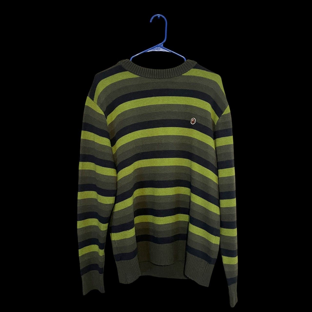 Bape Vintage Bape by A Bathing Ape Ribbed Stripe Knit Tee Size US M / EU 48-50 / 2 - 2 Thumbnail