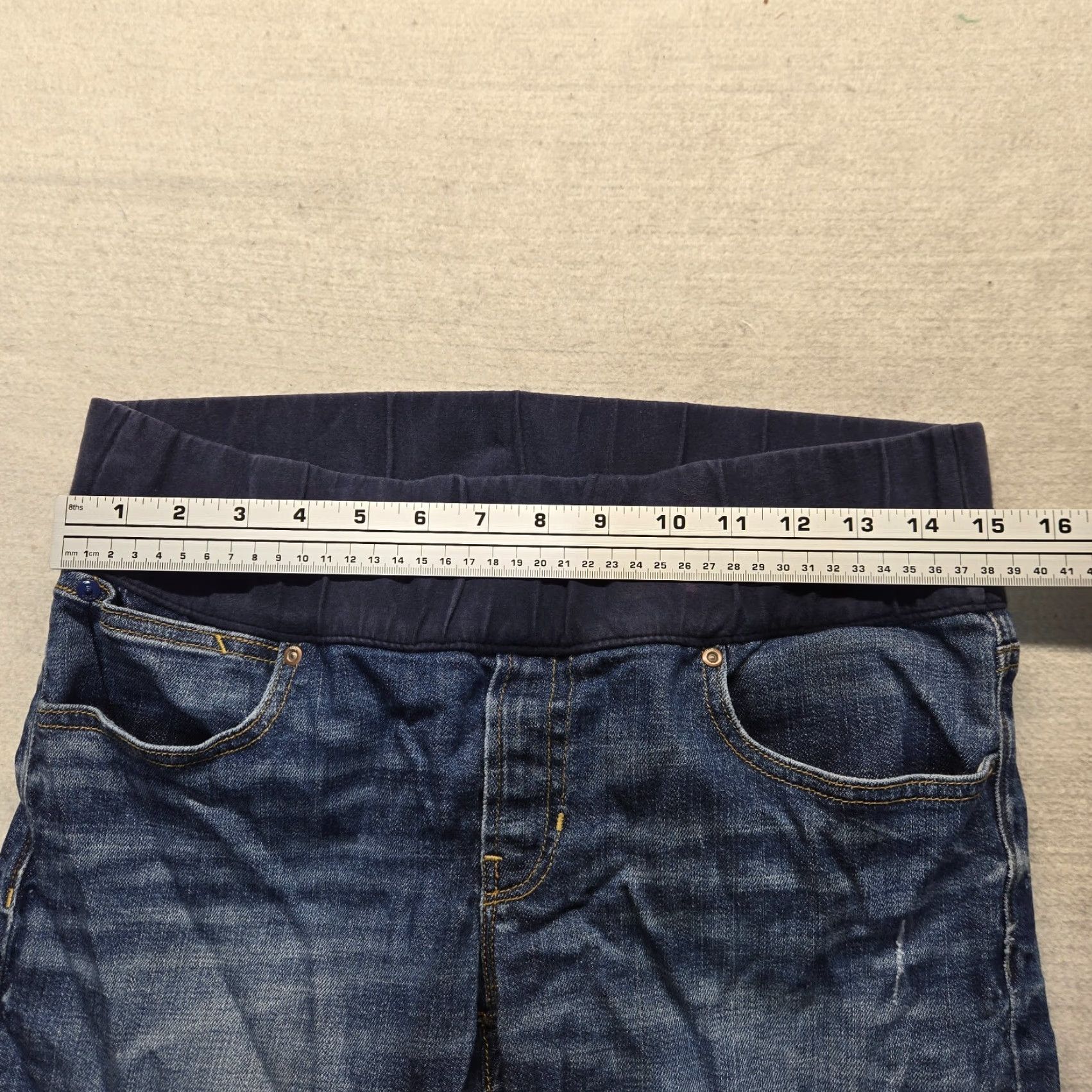Gap Gap Jeans Denim Skinny Women Size 10 26in Inseam Blue Dark Wash Stretch 5-Pocket Size 32" / US 10 / IT 46 - 4 Thumbnail
