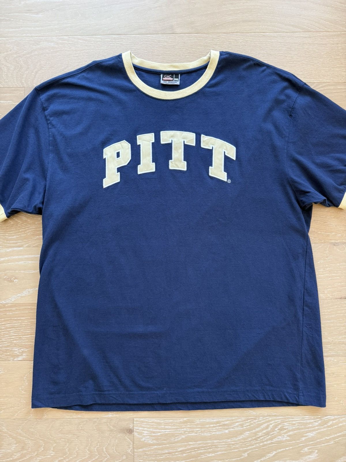 Colosseum Athletics University of Pittsburgh Pitt Ringer Shirt Size US XXL / EU 58 / 5 - 8 Thumbnail