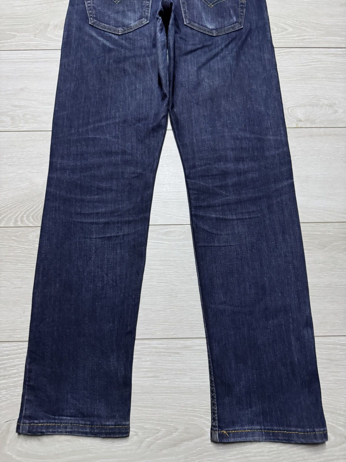 Levi's Vintage Levis 502 Y2K Blue Wash Distressed Skinny Jeans Size US 30 / EU 46 - 6 Thumbnail