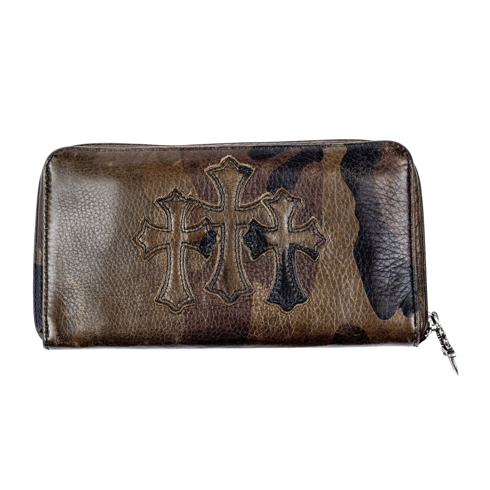 Chrome Hearts Camo Cemetery Cross Long Wallet Size ONE SIZE - 3 Thumbnail