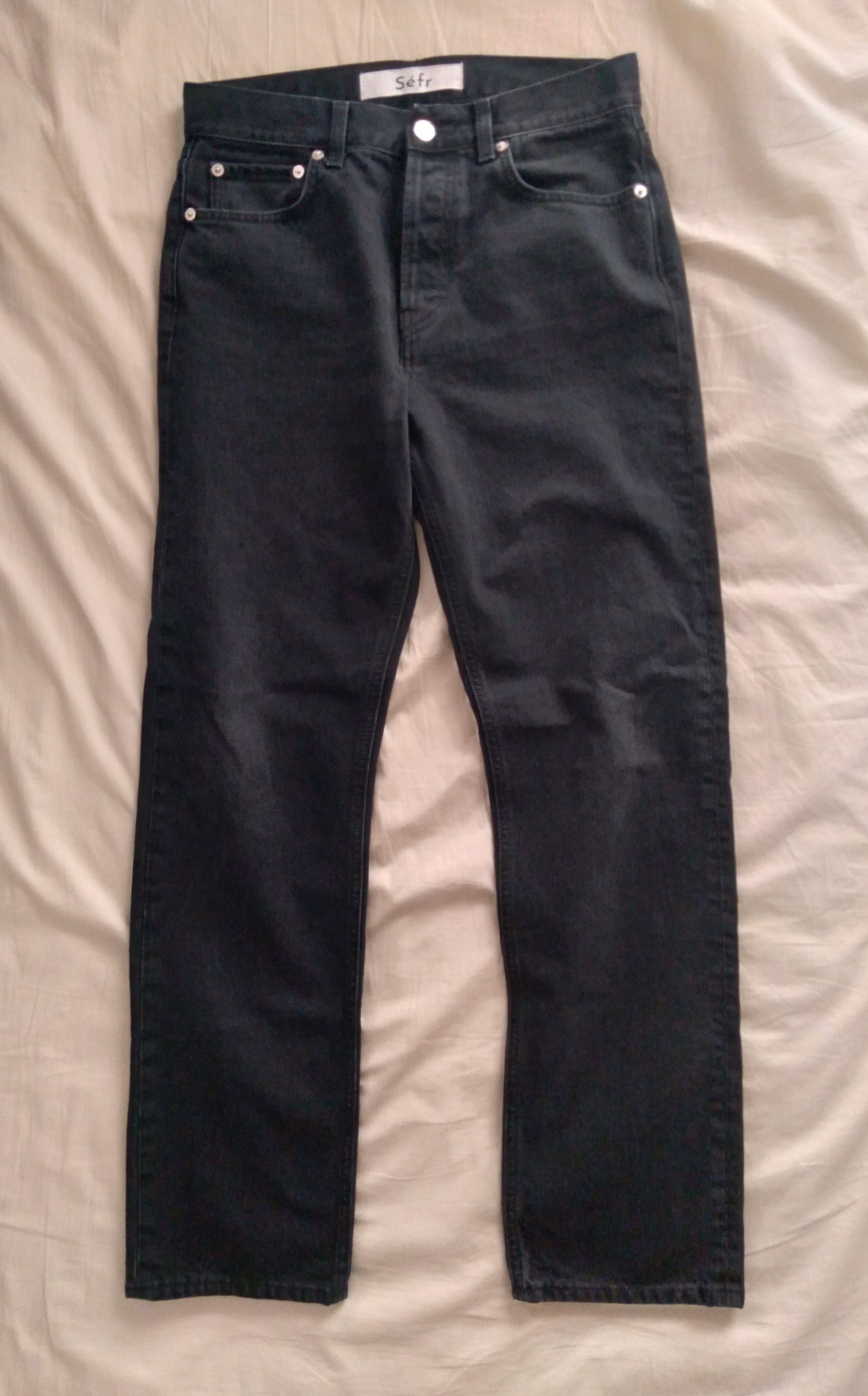 Sefr Washed Black Straight Jeans Italy 30 Size US 30 / EU 46 - 1 Thumbnail
