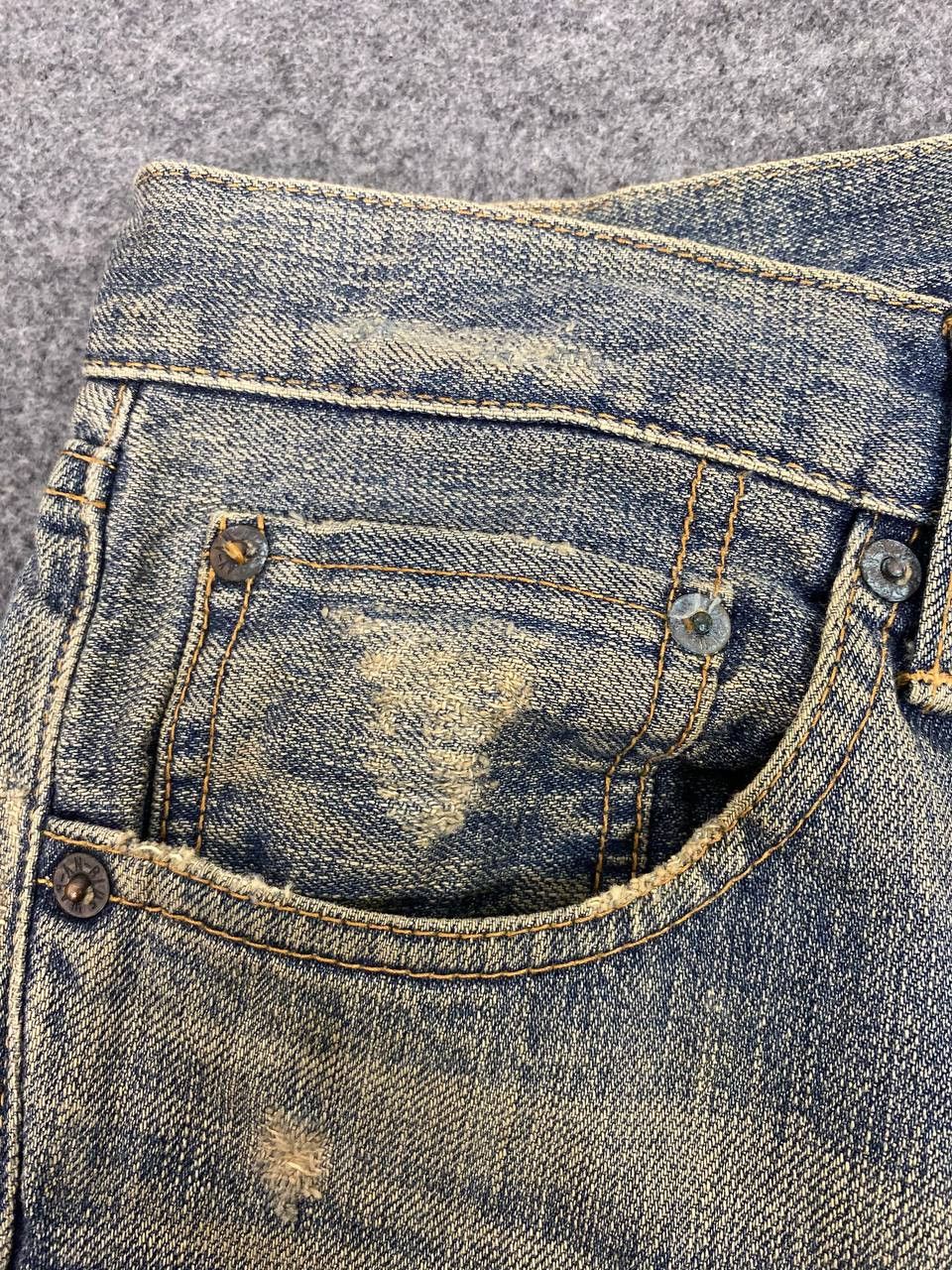 Japanese Brand blue way japan bootcut distressed denim nice rusty design Size US 34 / EU 50 - 14 Thumbnail