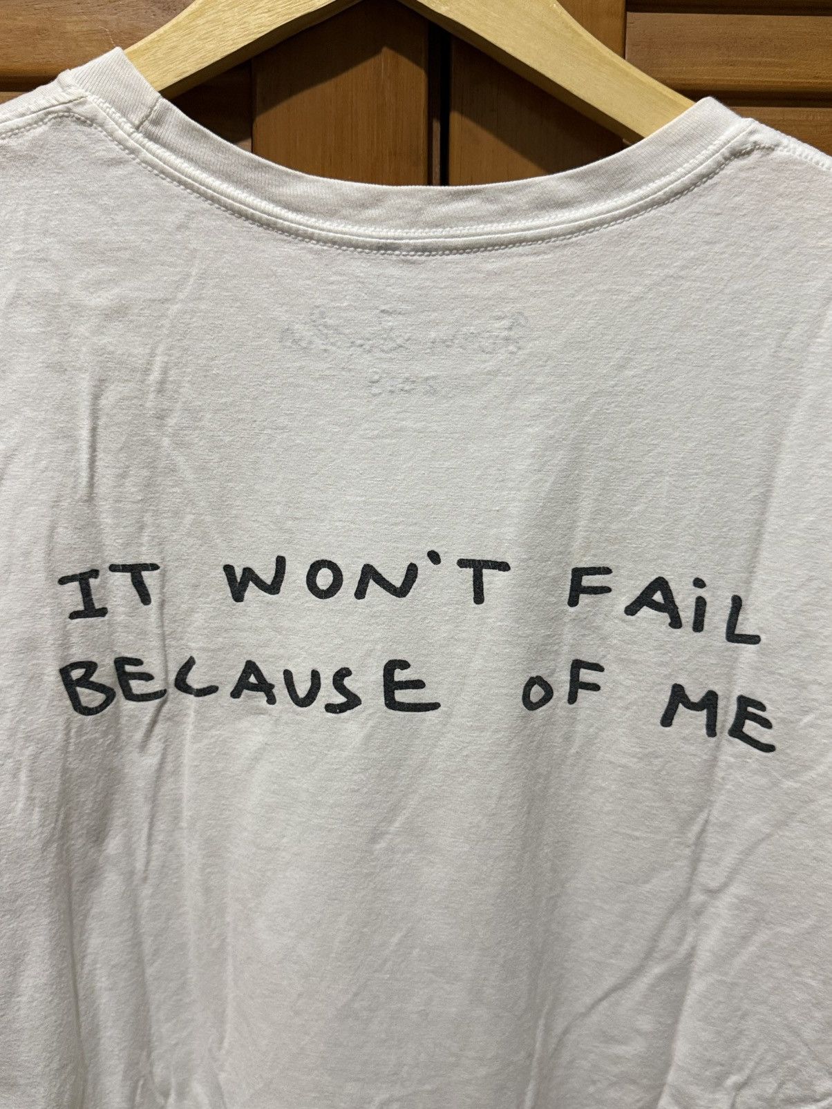 Tom Sachs Tom Sachs “IT WON’T FAIL BECAUSE OF ME” Tee White Size US XL / EU 56 / 4 - 4 Thumbnail