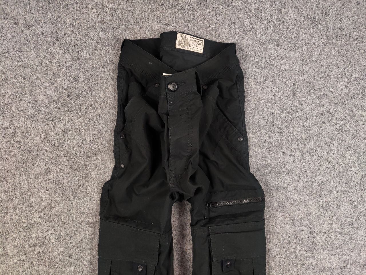 Japanese Brand Vintage Japan style Black Cargo Zip Pants Y2K Size US 34 / EU 50 - 7 Thumbnail