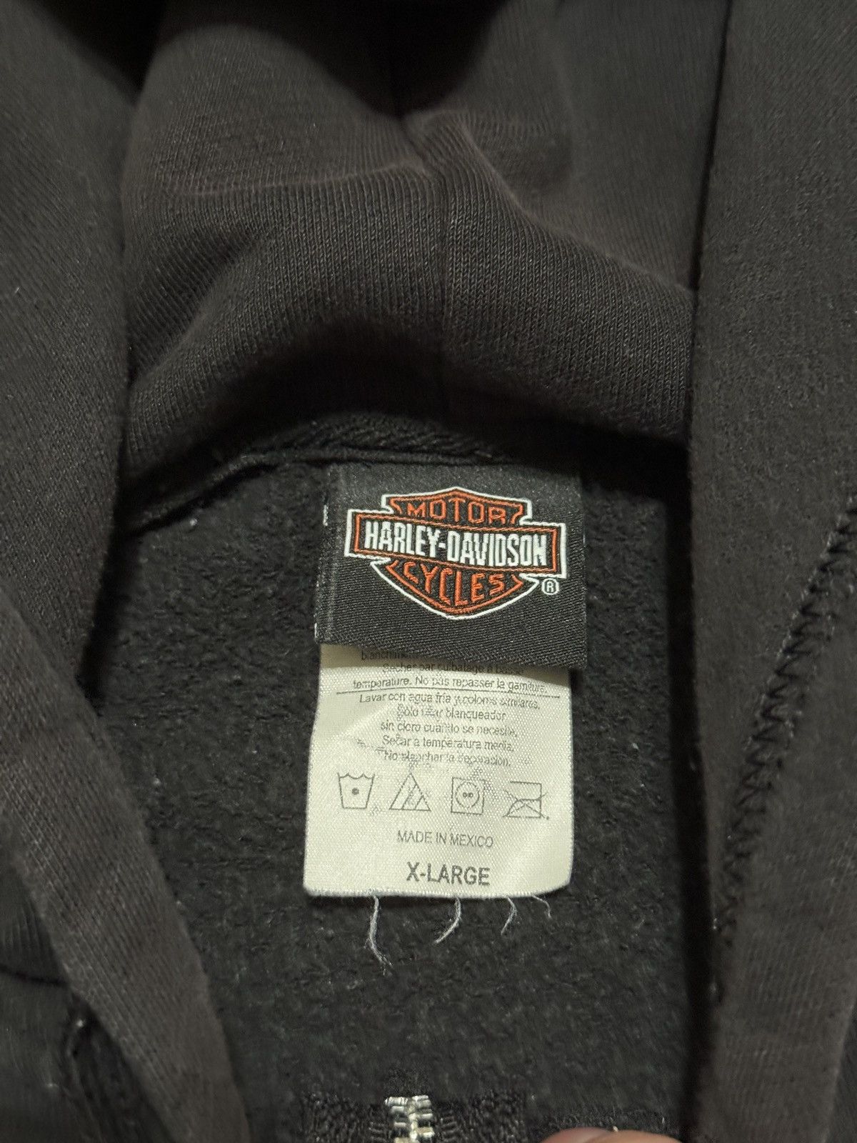 Harley Davidson Harley Davidson Y2K Full Zip Black Biker Hoodie Sweatshirt Size US XL / EU 56 / 4 - 5 Thumbnail