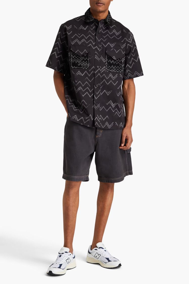 Missoni o1y0225 Patterned Shirt in Black/White Size US M / EU 48-50 / 2 - 2 Thumbnail