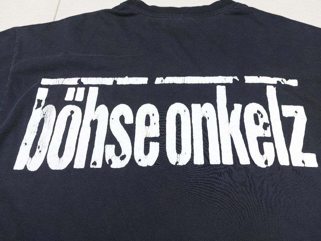 Band Tees × Vintage Vintage 90s Bohse Onkelz Band Rock Germany Double-Sided TEE Size US XL / EU 56 / 4 - 10 Thumbnail