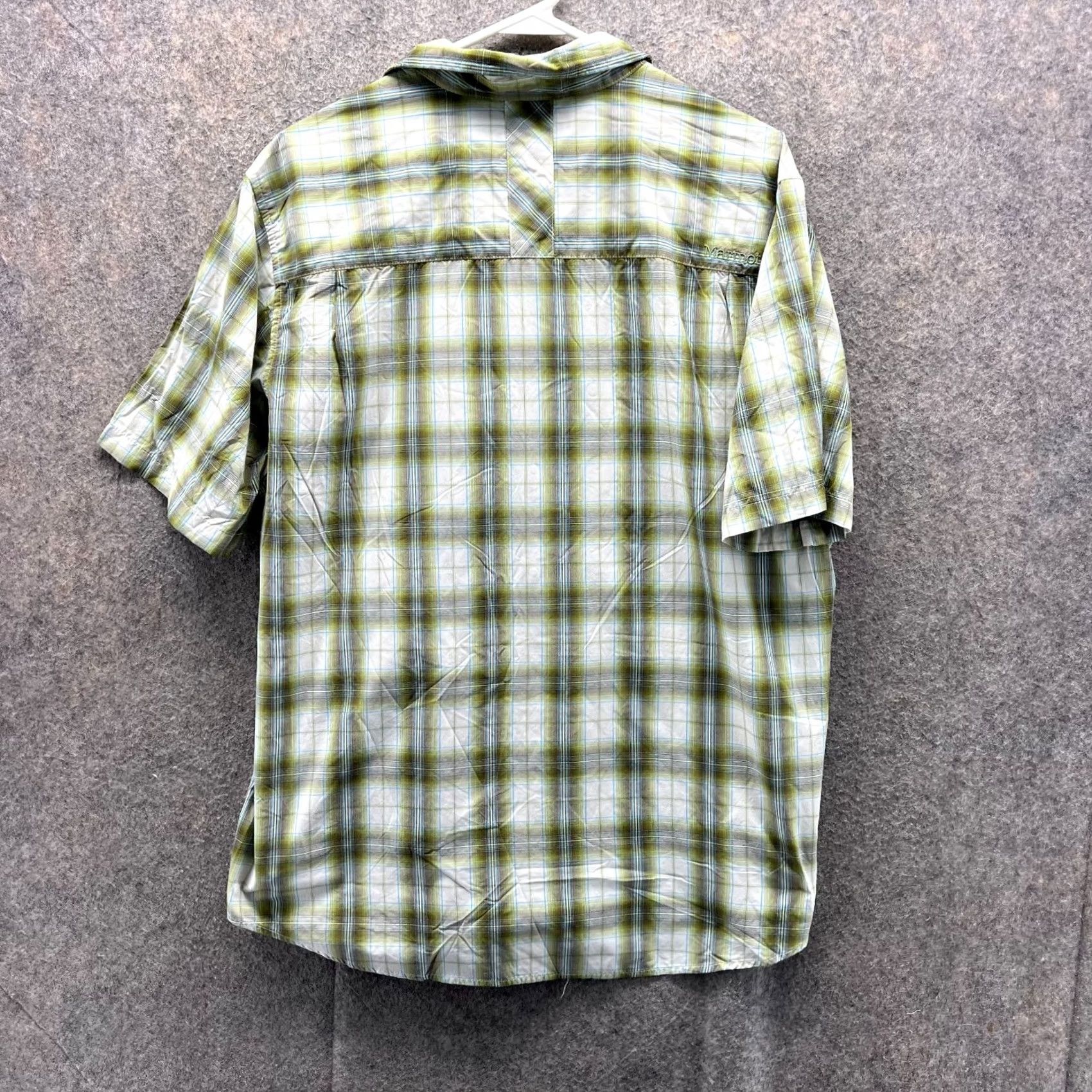 Marmot VINTAGE Marmot Shirt Mens L Green White Button Down Plaid Outdoors Checkered SCC 119 Size US L / EU 52-54 / 3 - 2 Thumbnail