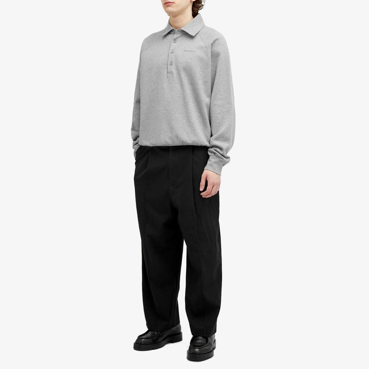 o1srvl11e1225 Polo Sweatshirt in Grey