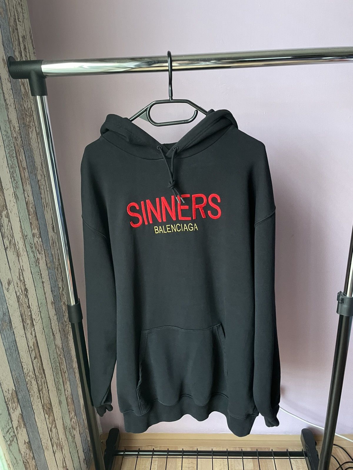 Pre-owned Balenciaga Sinners Hoodie In Black