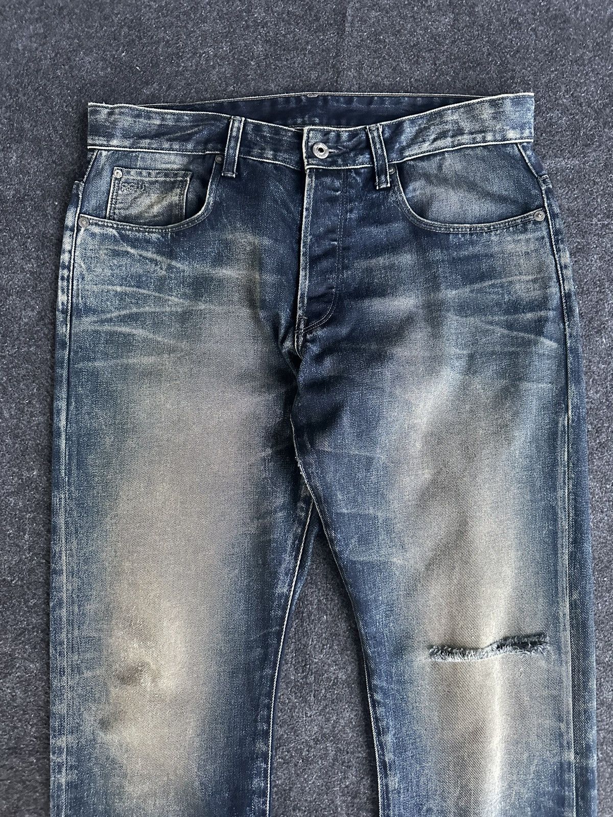 G-Star Y2k Gstar 3301 Tapered Black Wash Denim 34x32 D282 Size US 34 / EU 50 - 2 Thumbnail