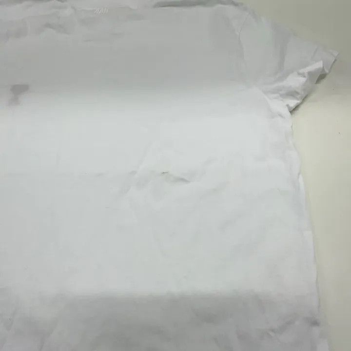 AMI AMIPARIS Heart Embroidery White Short Sleeve T-Shirt -2507 Size US XXS / EU 40 - 7 Thumbnail