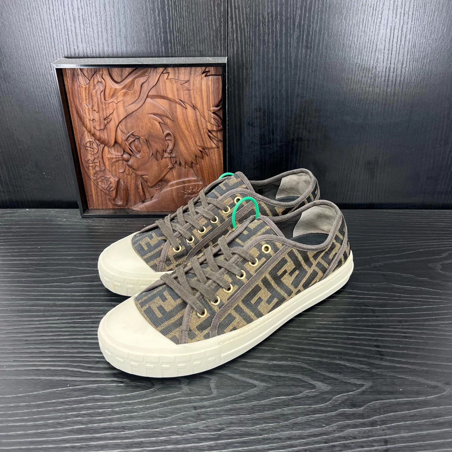 Fendi FENDI Domino Brown 43 MINT Size US 10 / EU 43 - 1 Thumbnail