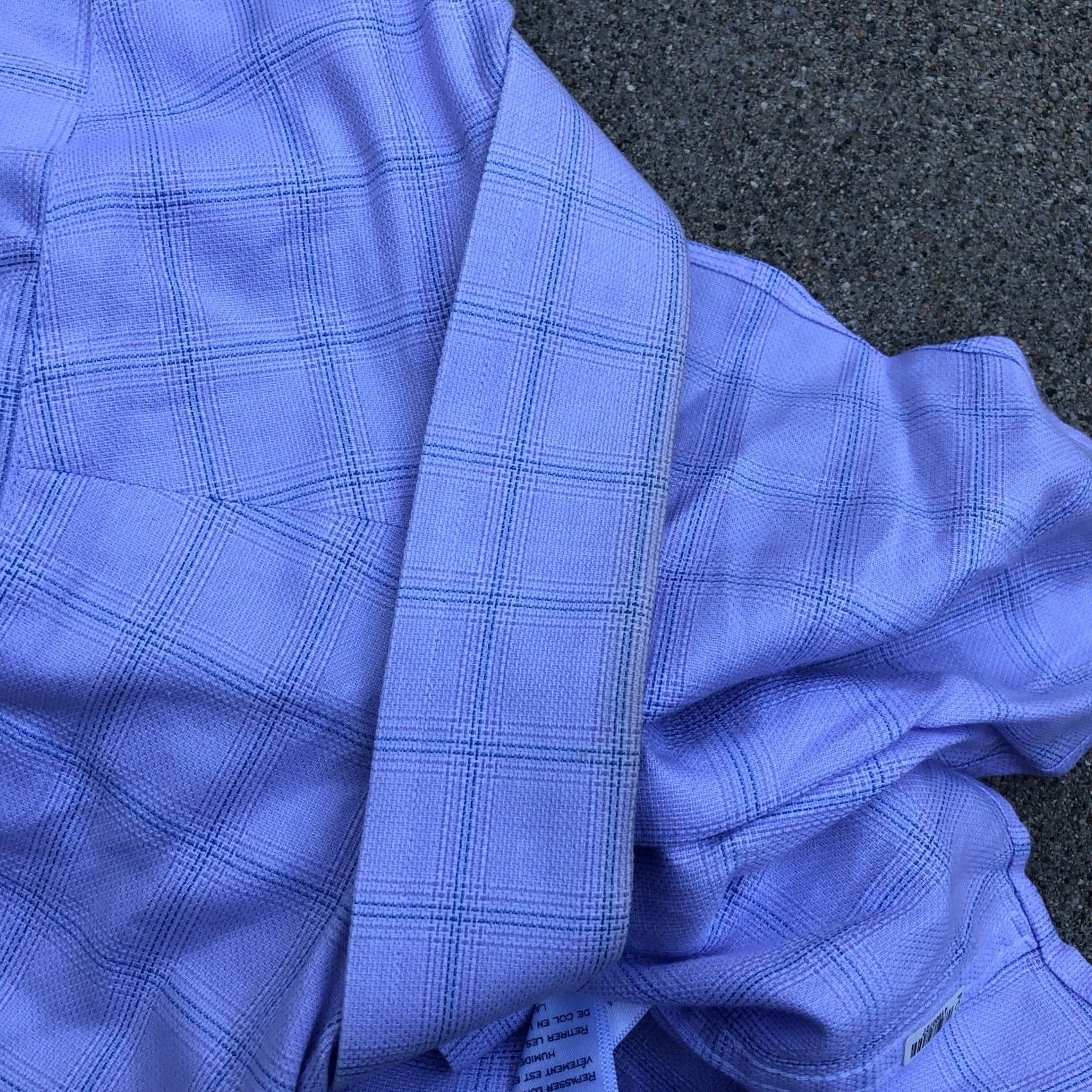 Charles Tyrwhitt Charles Tyrwhitt Dress Shirt Men Extra Slim Purple Plaid 16.5/36 Button Long Sleeve Size 46R - 6 Thumbnail