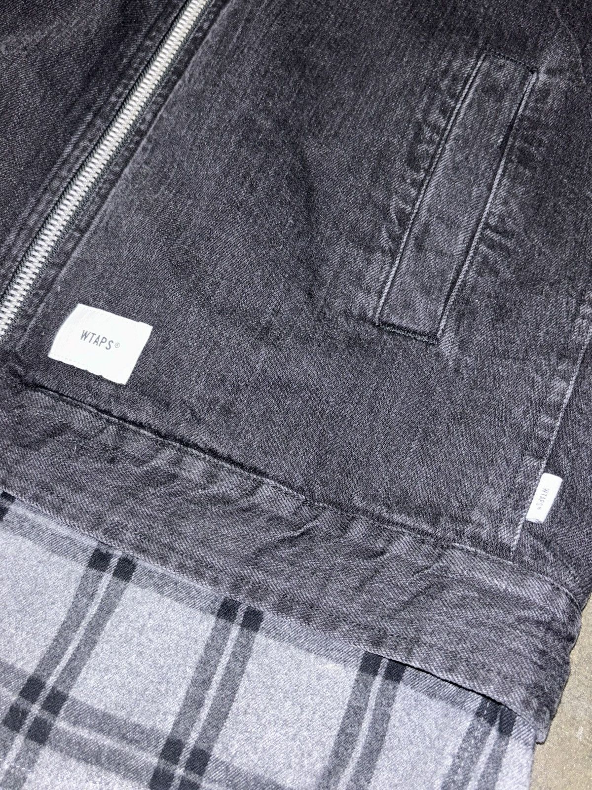 Wtaps Wtaps Denim Quilted Jacket w/ Detachable Fur Collar Size US M / EU 48-50 / 2 - 3 Thumbnail