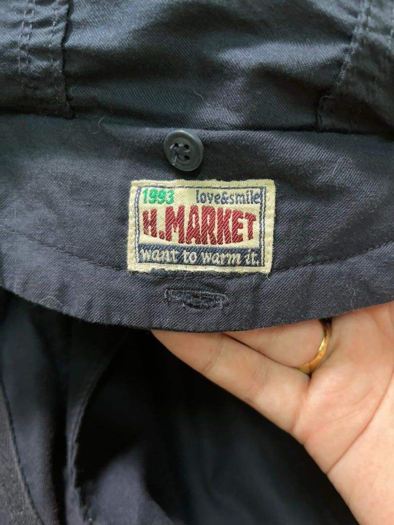 HOLLYWOOD RANCH MARKET Vintage H.MARKET Japan Military Style Hooded Parka Jacket Size US S / EU 44-46 / 1 - 3 Thumbnail