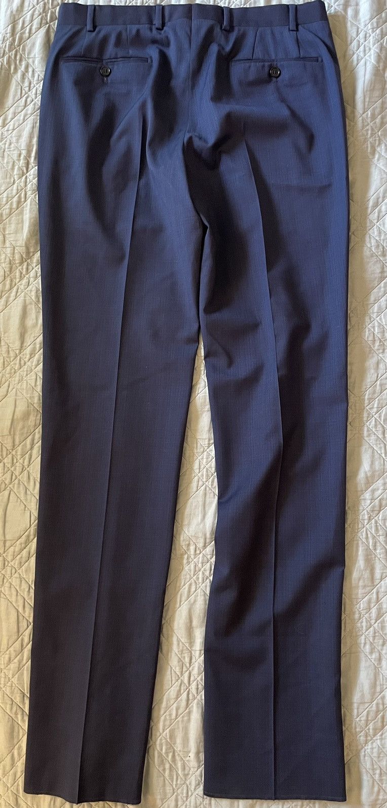 Emporio Armani Flat Front Wool Trouser Size US 32 / EU 48 - 10 Thumbnail