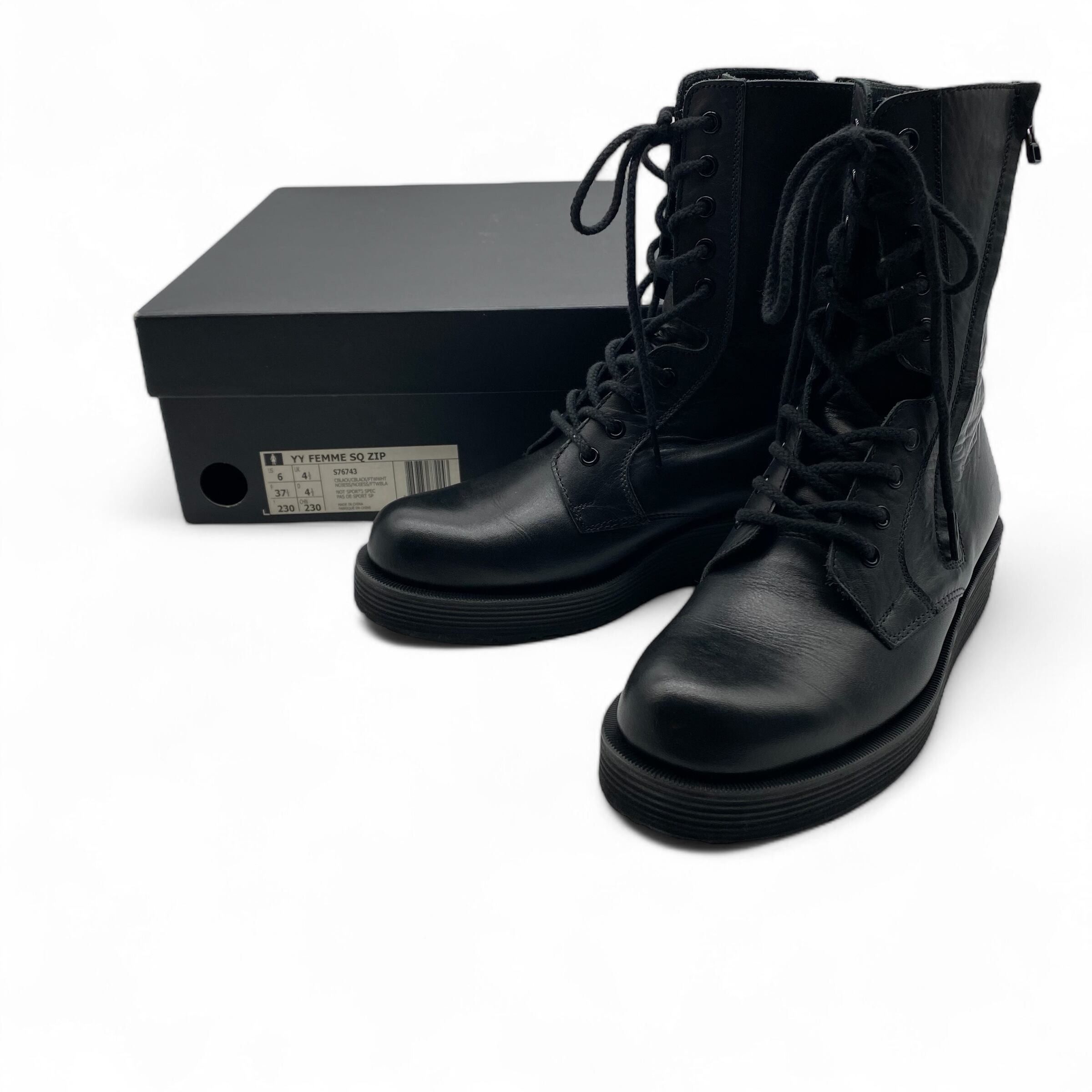 Yohji Yamamoto Yohji Yamamoto Leather Biker Boots US6.0 Size US 6 / IT 36 - 8 Thumbnail