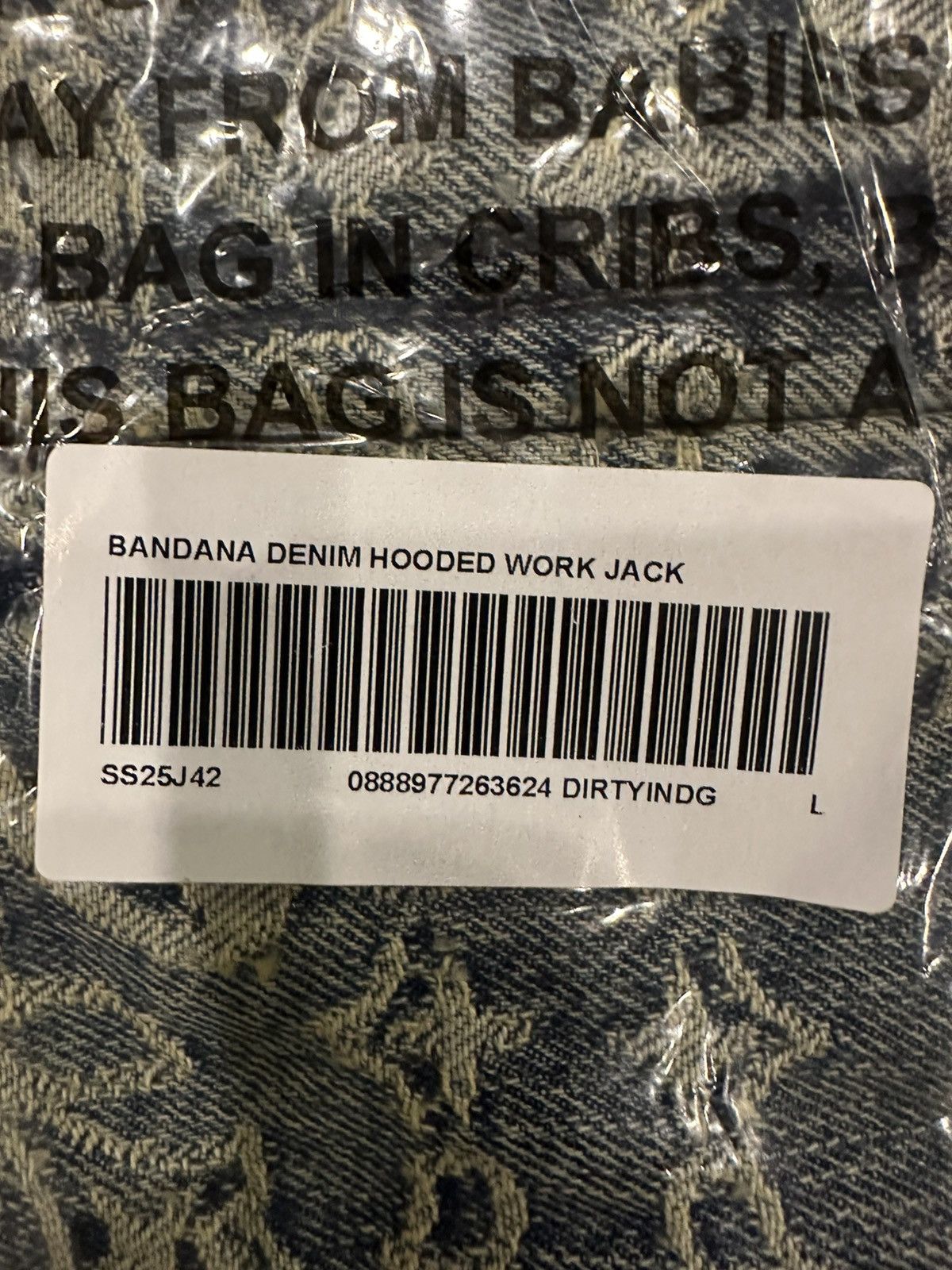 Supreme Supreme Bandana Jacquard Denim Hooded Work Jacket Size US L / EU 52-54 / 3 - 3 Thumbnail