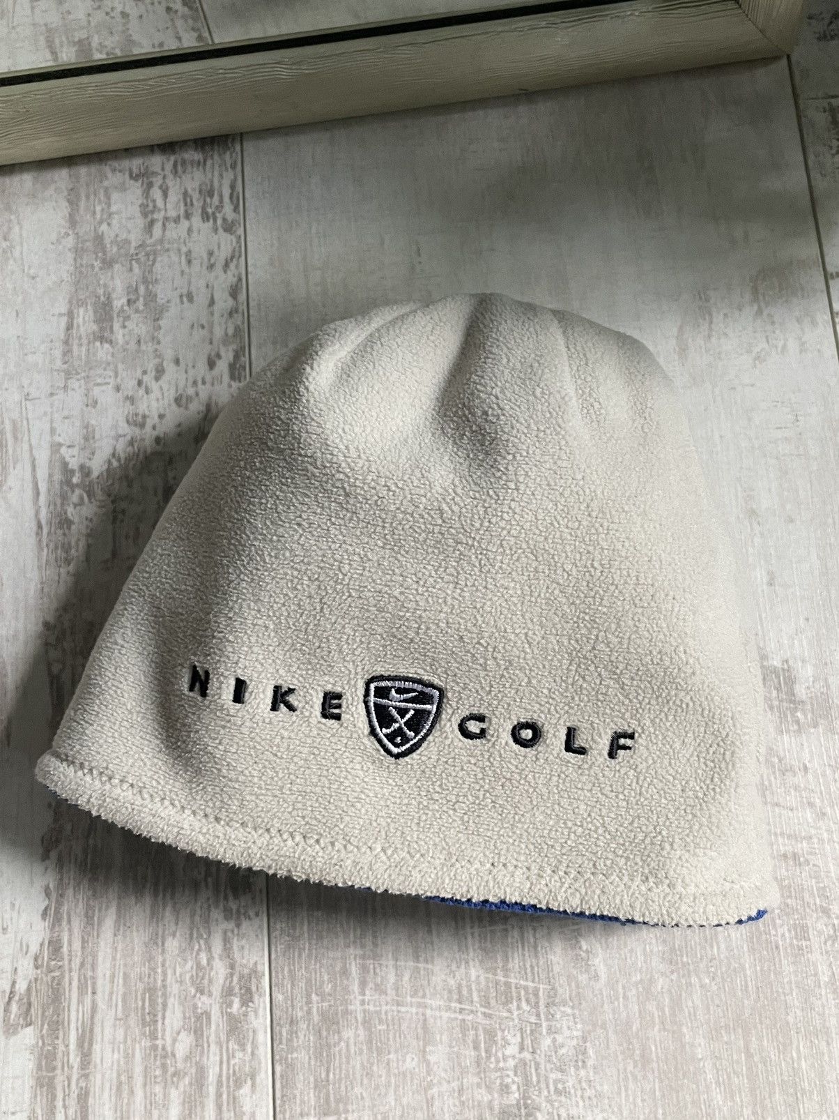 Nike Vintage Nike Golf 90’s White/Blue Hat Bilateral Y2K RARE Size ONE SIZE - 3 Thumbnail