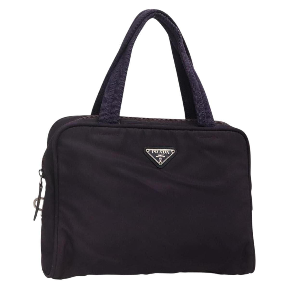 Prada PRADA Hand Bag Nylon Purple Silver Size ONE SIZE - 1 Thumbnail